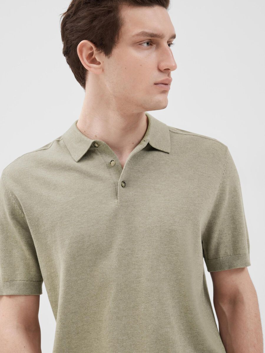 Selected Homme Berg S/S Polo Shirt , Vetiver