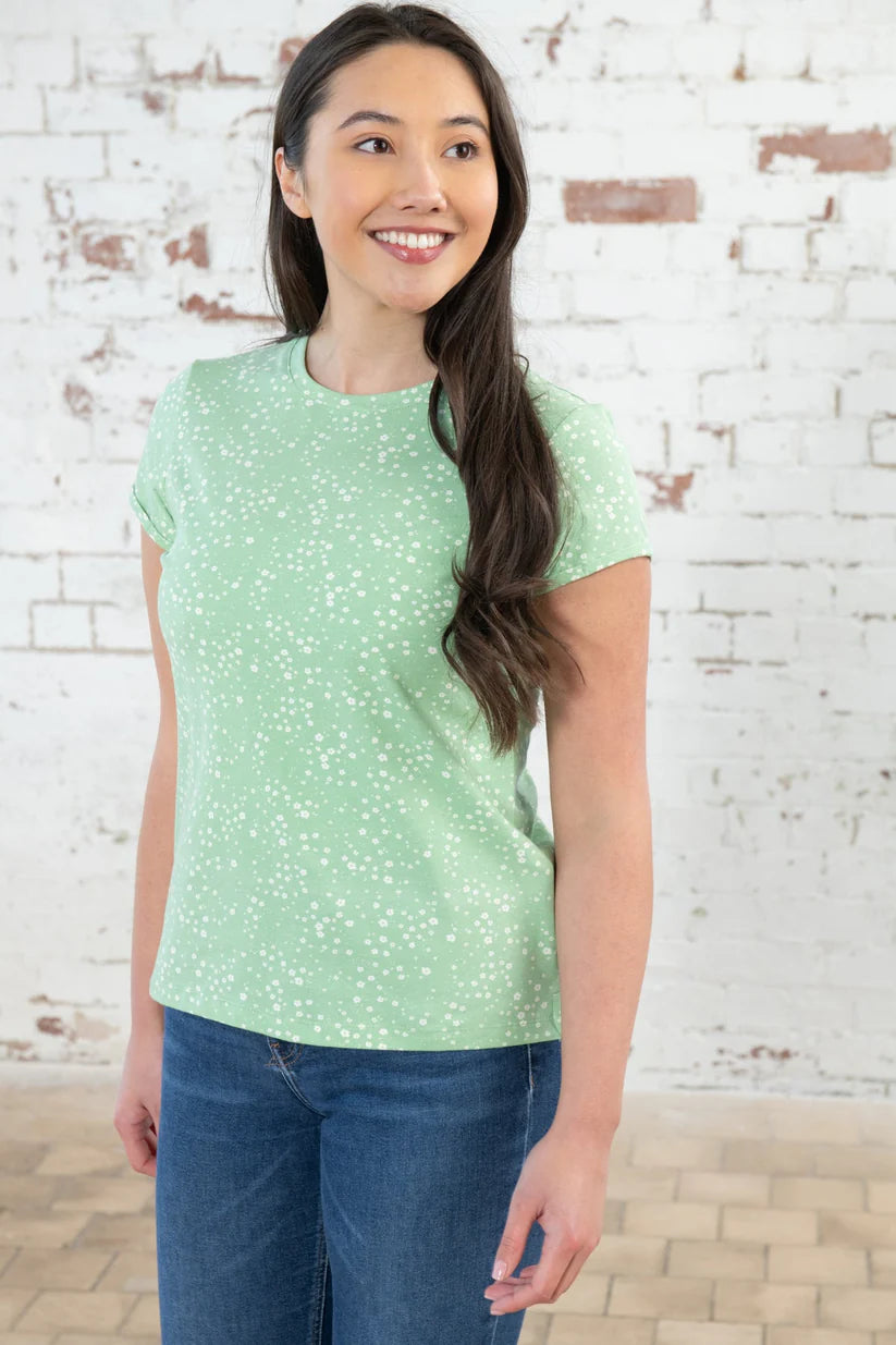 Lighthouse Short Sleeve Top , Soft Green