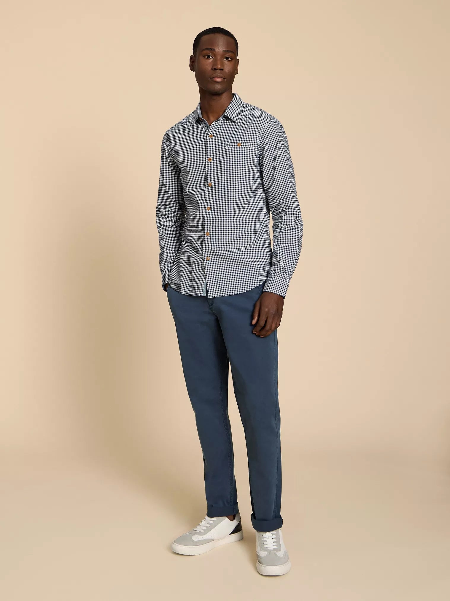 White Stuff Sutton Chino Trouser , Dark Navy