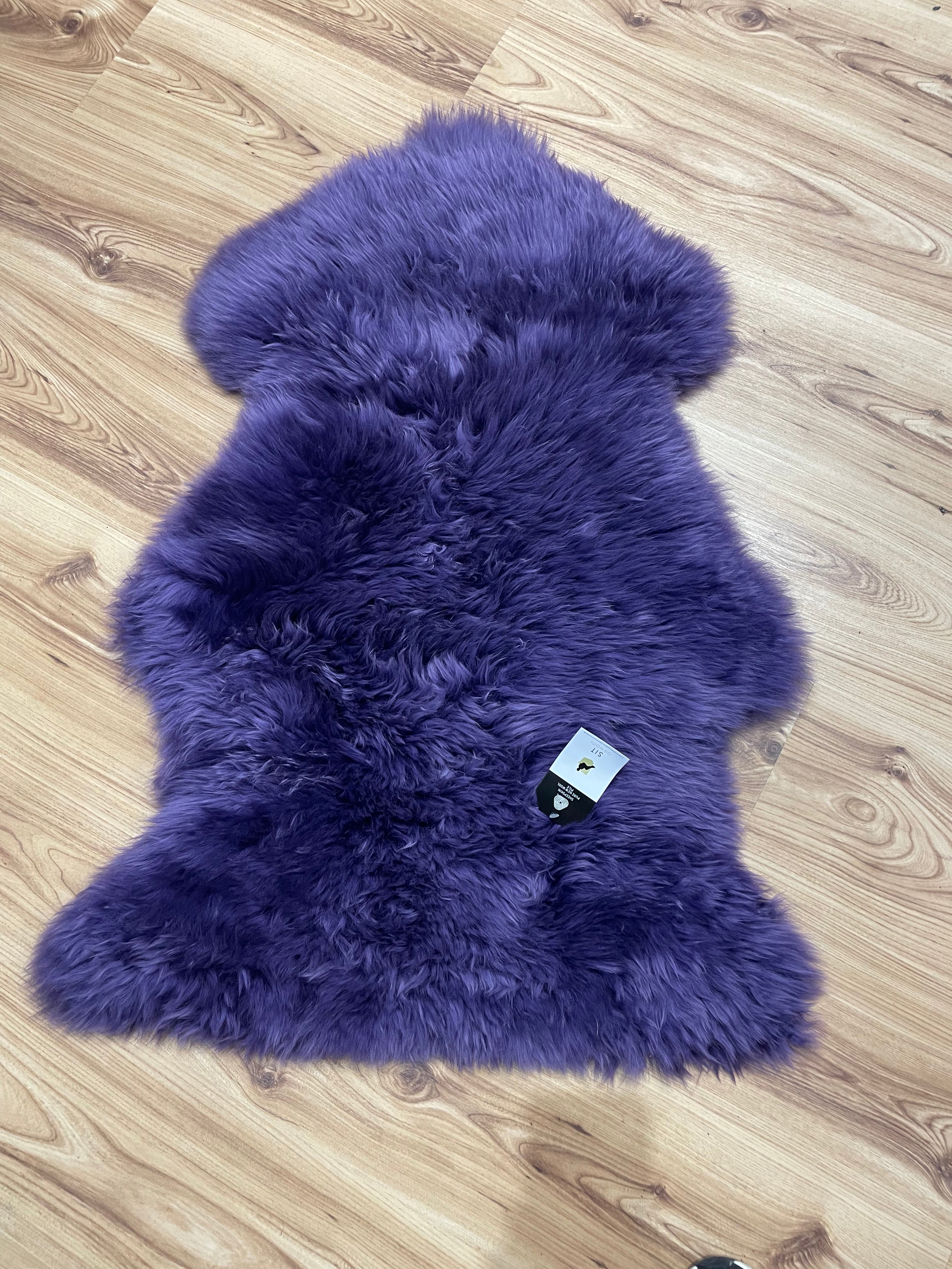 Sheepskin Rug , Purple