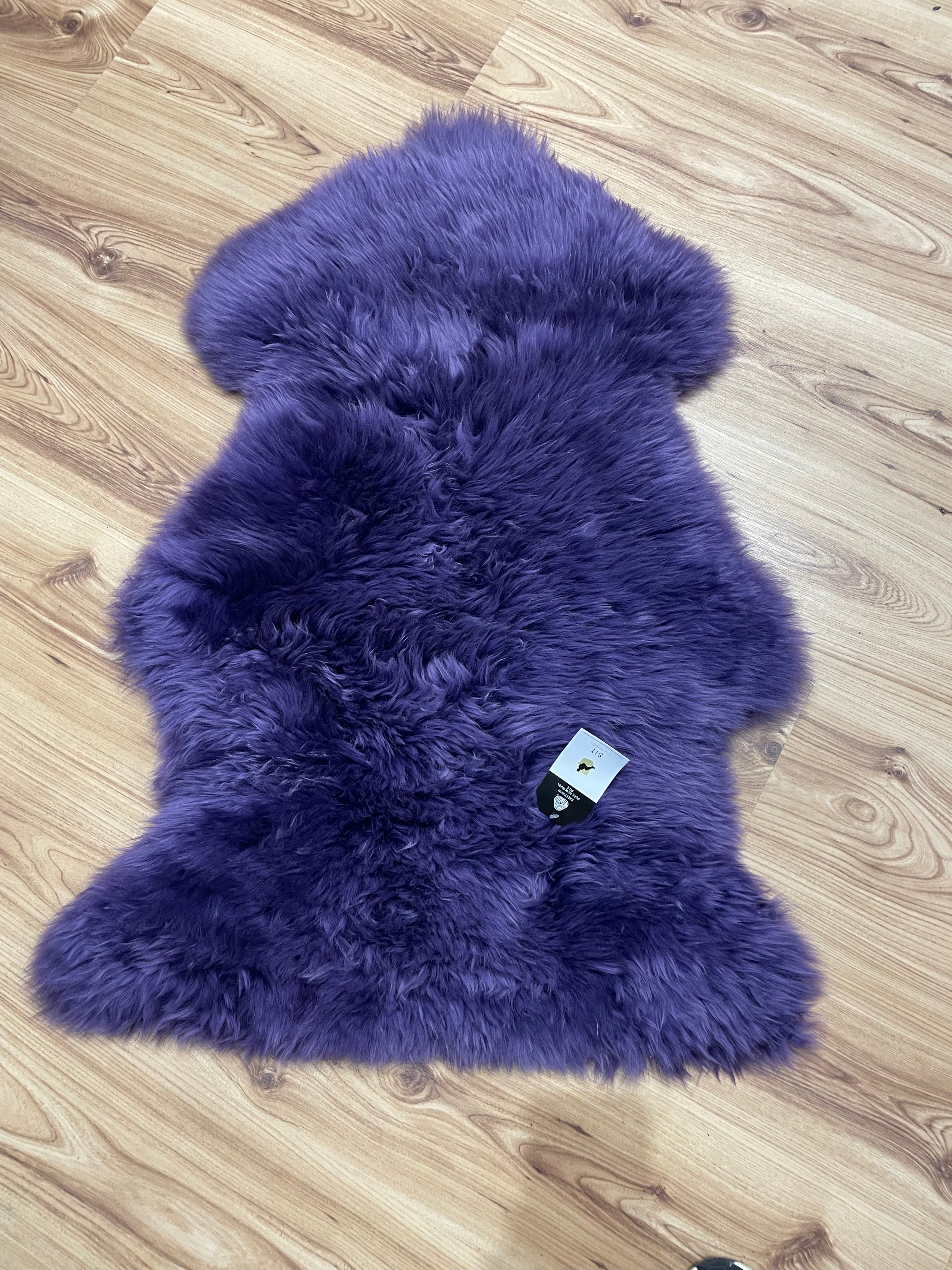 Sheepskin Rug - Purple