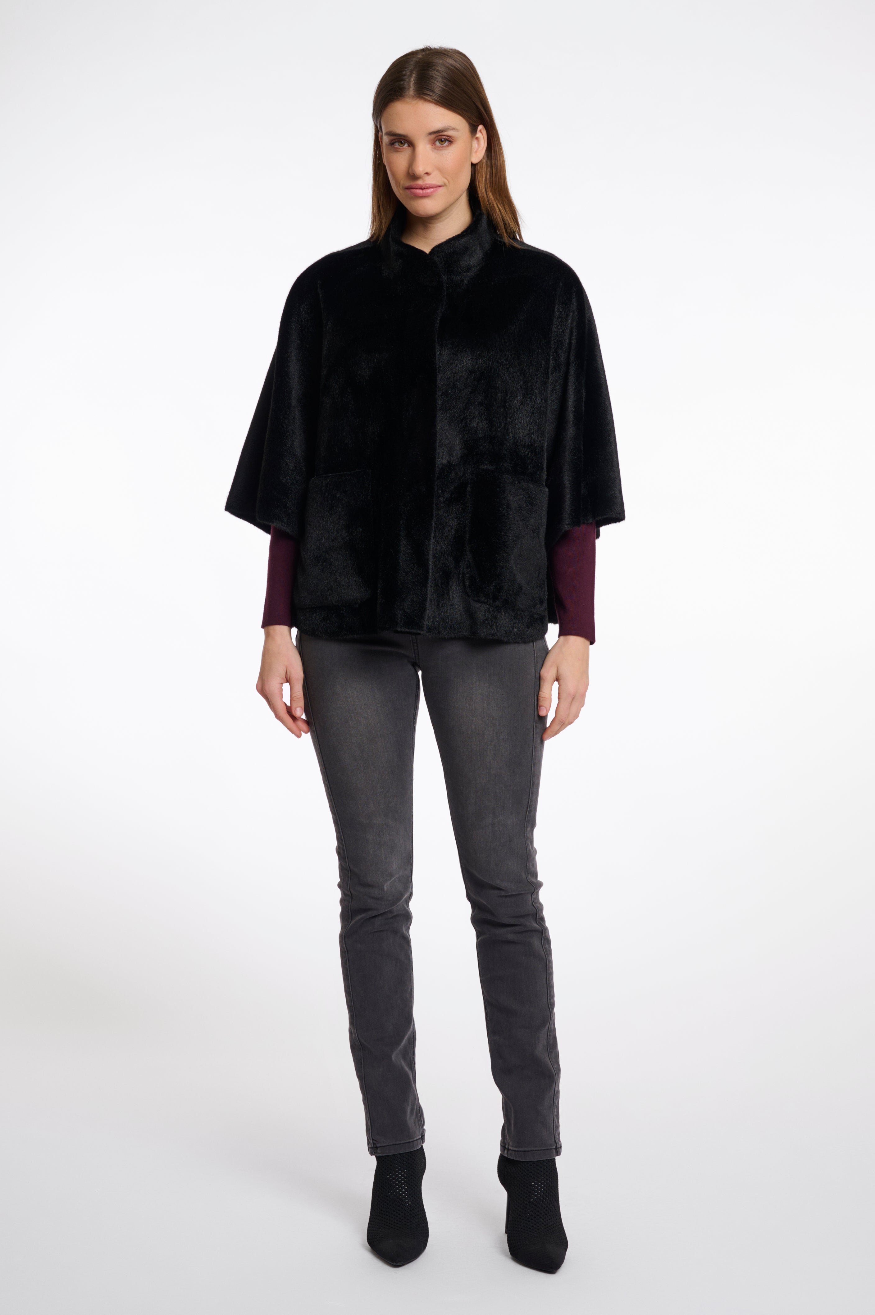 Rino & Pelle Dewi Faux Fur Cape