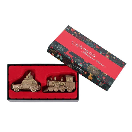 Genesis Car & Train Christmas Ornament