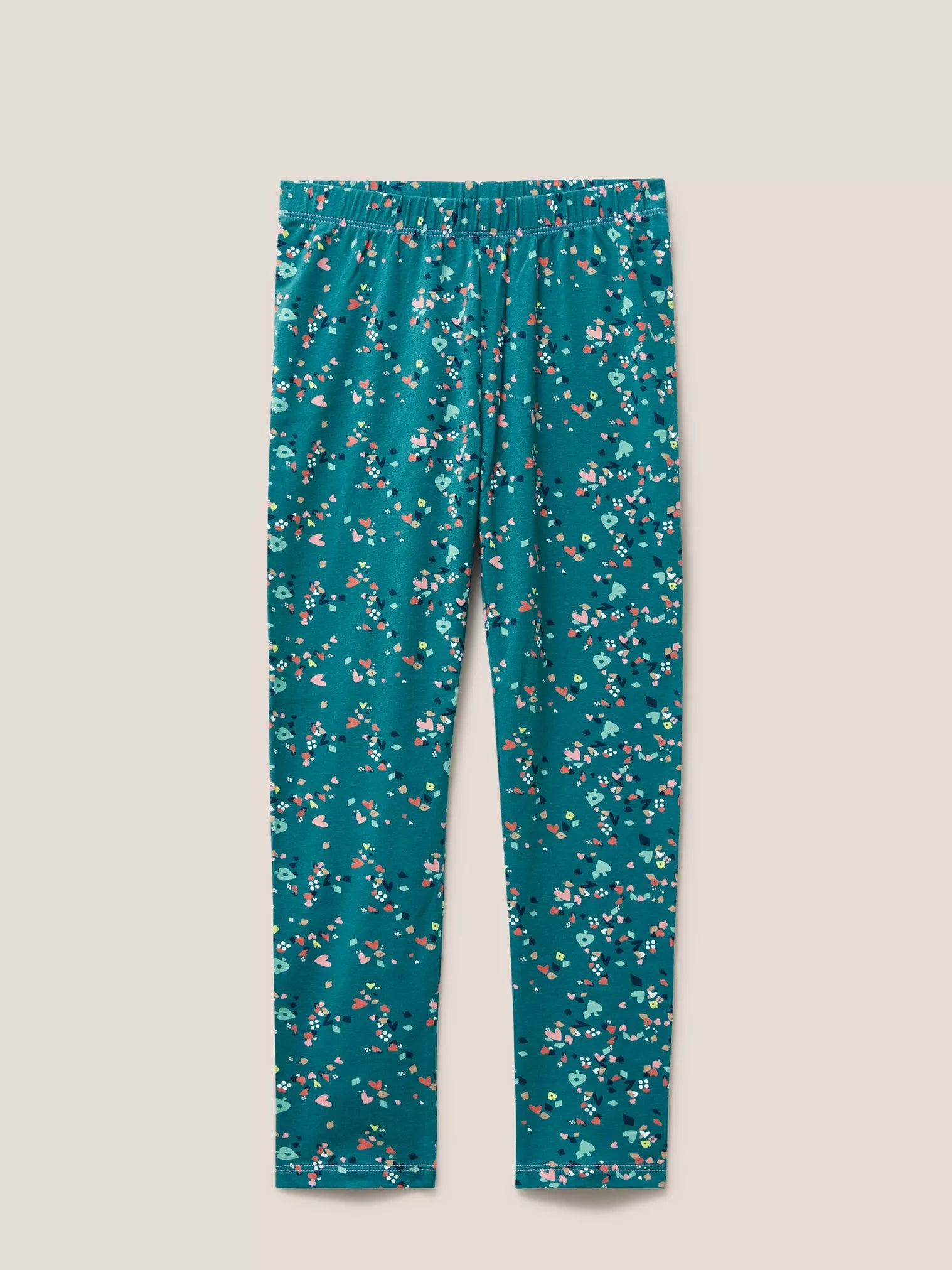 White Stuff Dotty Print Leggings Teal