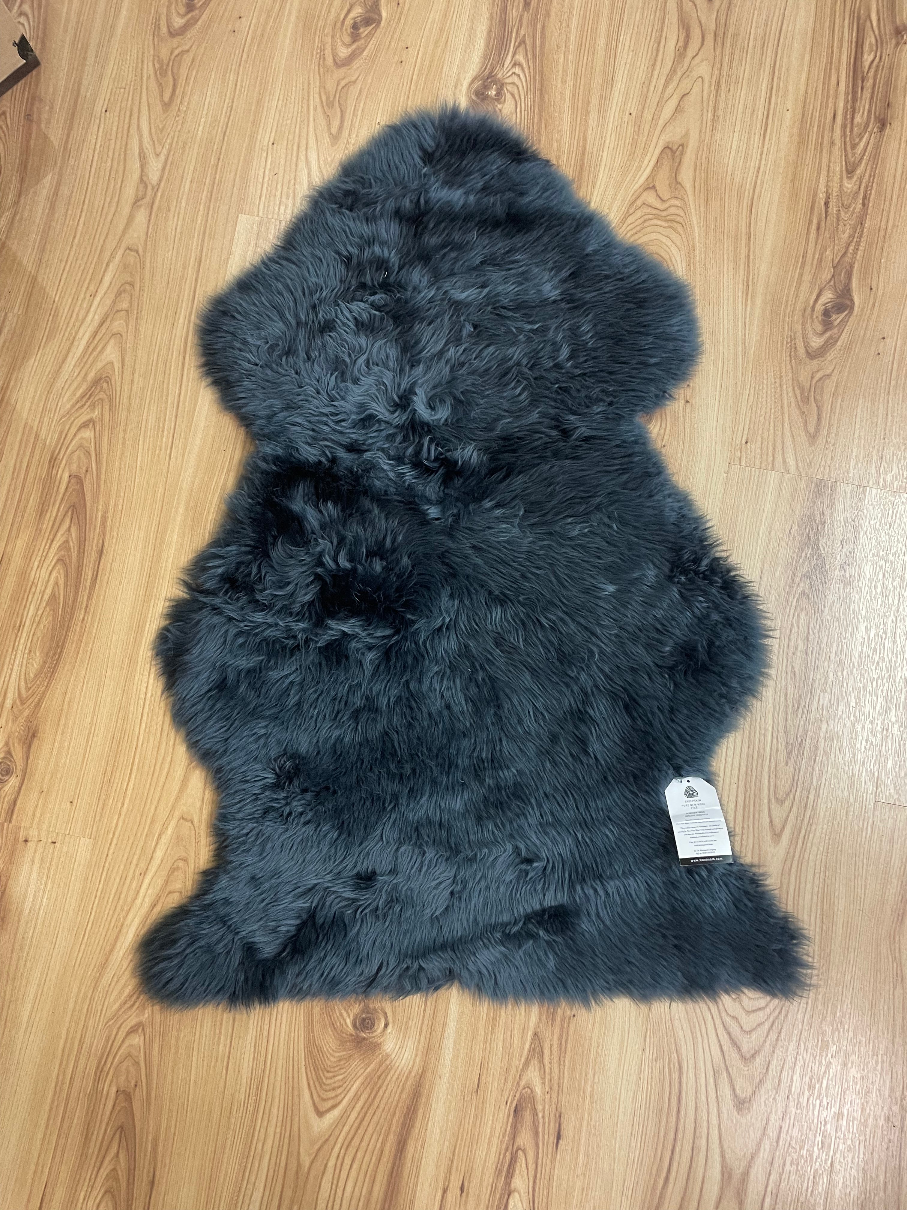 Sheepskin Rug , Navy