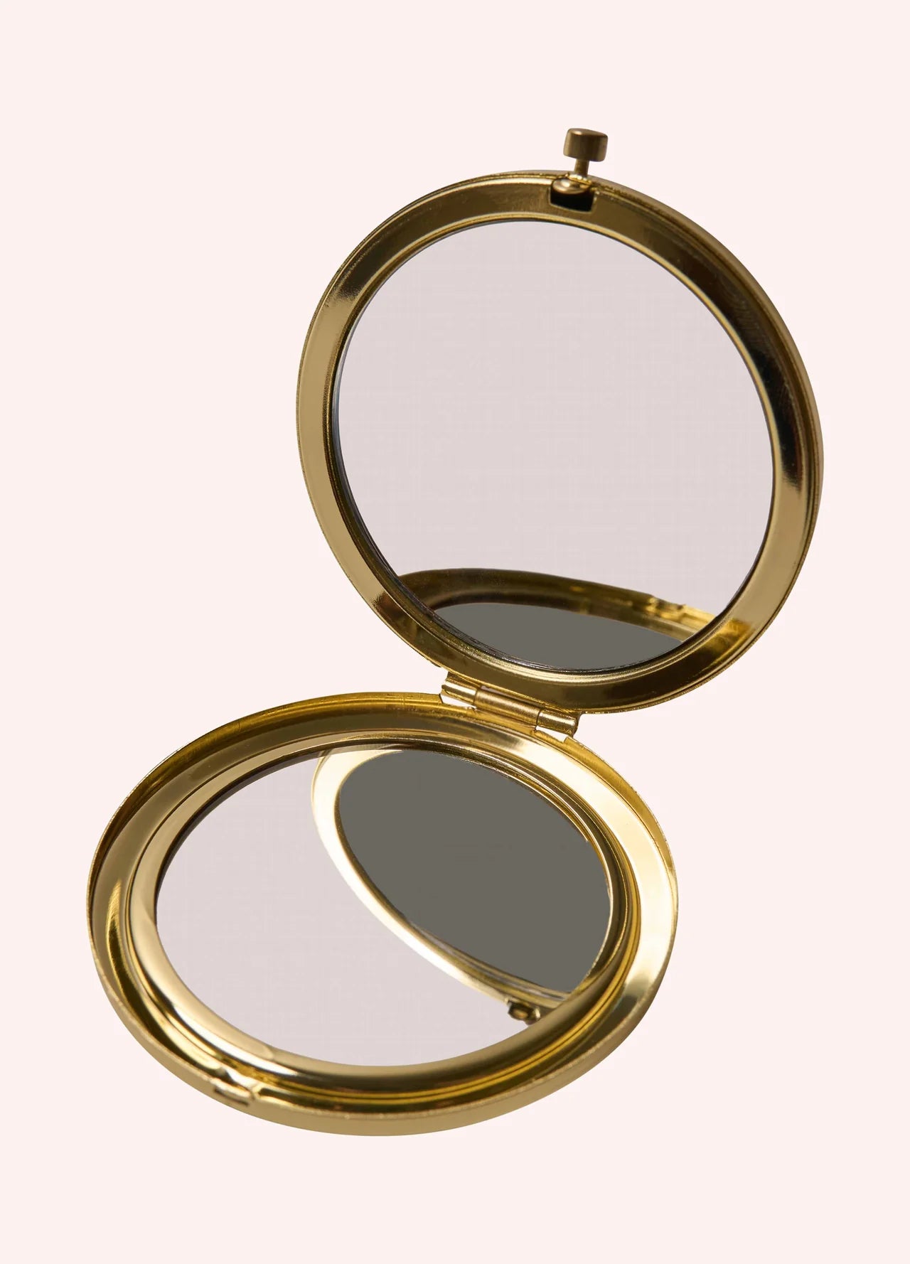 Powder Framed Glass Compact Mirror , Sage
