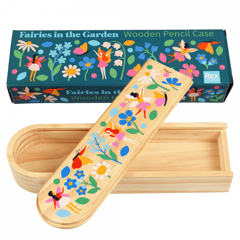 Rex London Fairies in the Garden Wooden Pencil Case