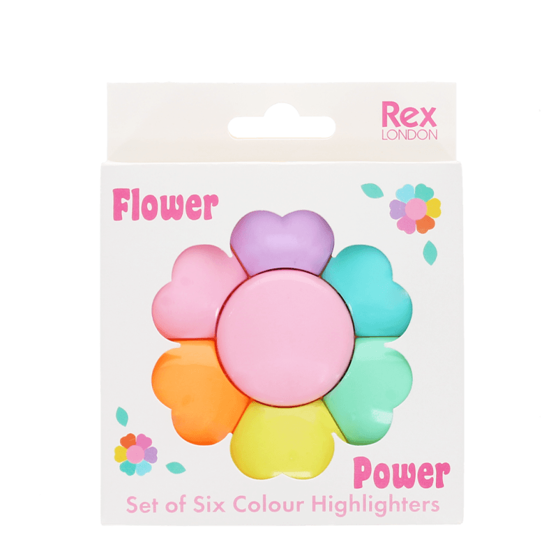 Rex London Flower Highlighter Set of Six