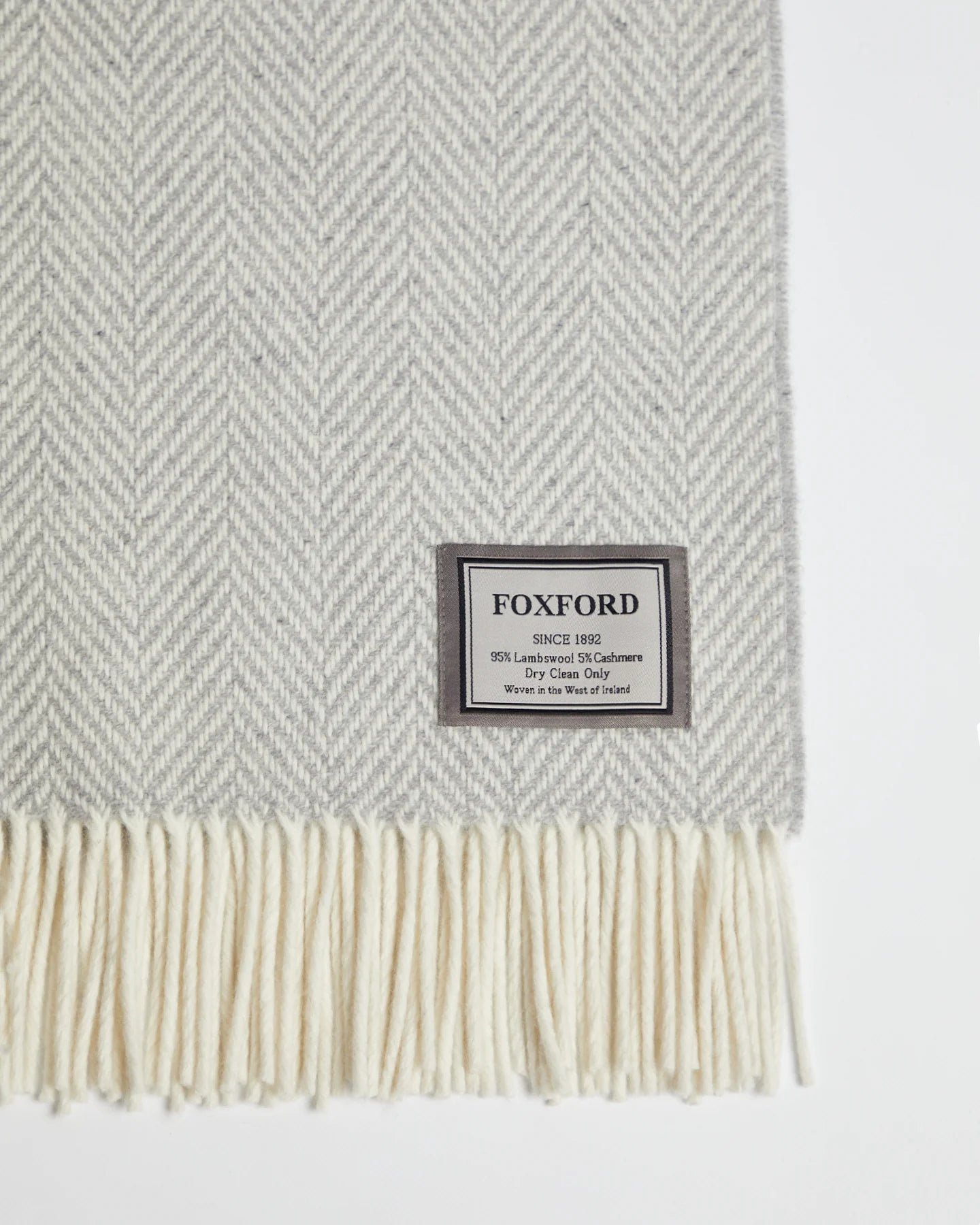 Foxford Clare Island Cashmere and Lambswool Throw