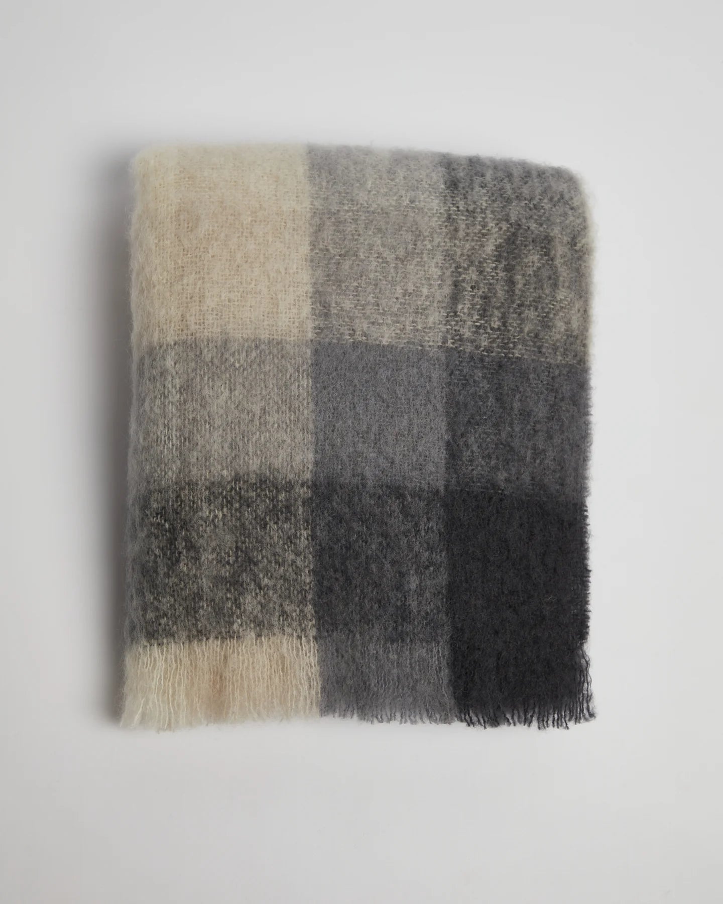 Foxford Classic Check Mohair Throw
