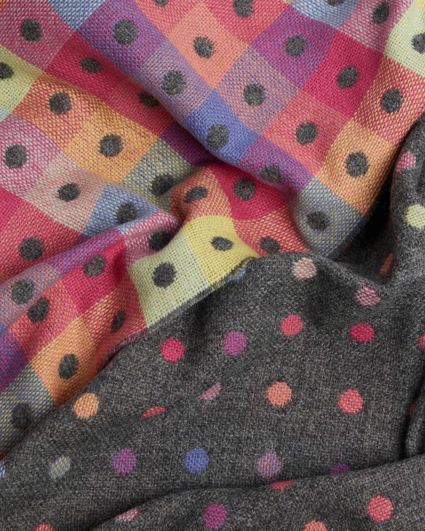 Foxford | Rainbow Dot Lambswool Throw