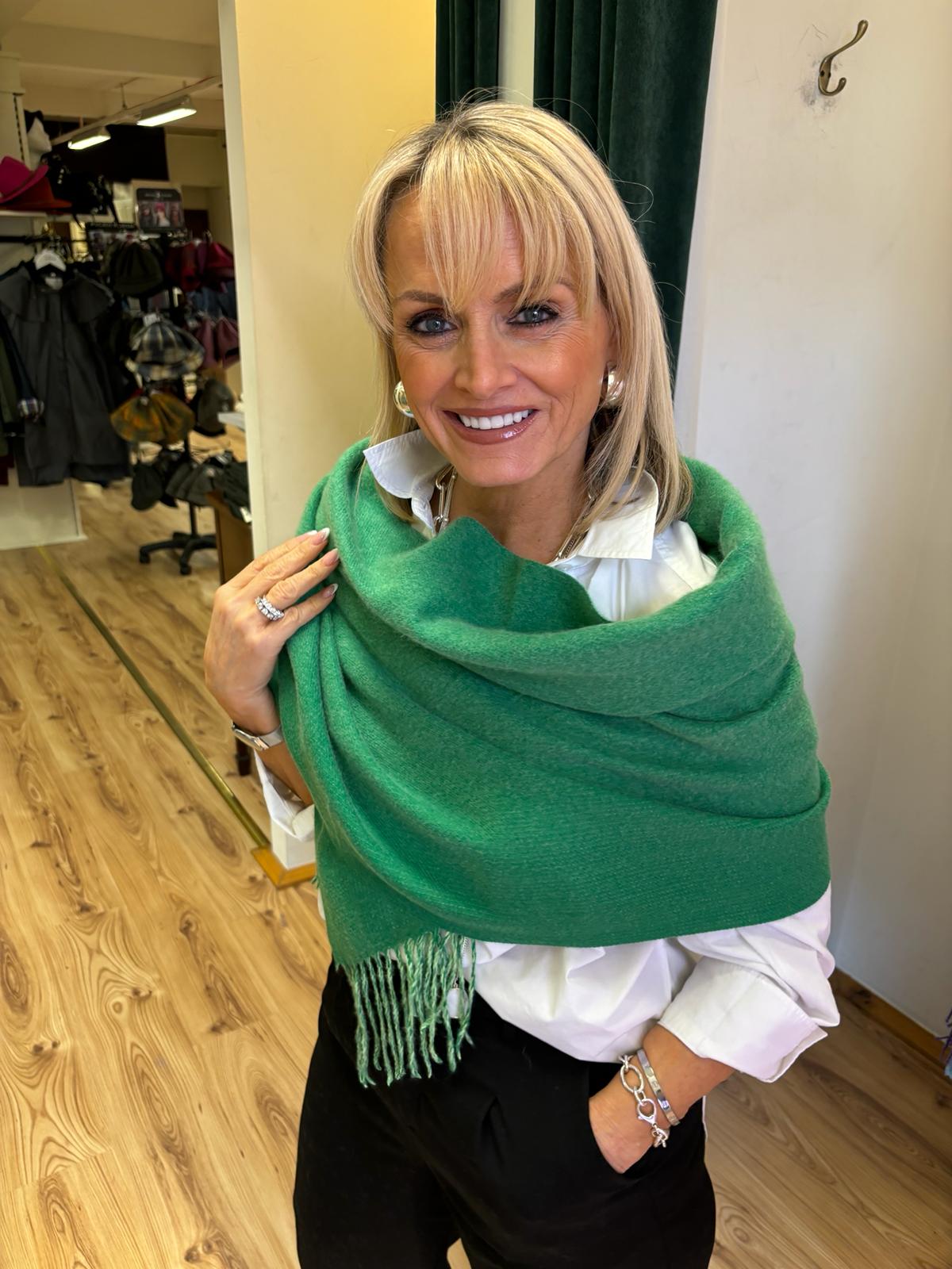 Cashmere Blend Scarf , Green