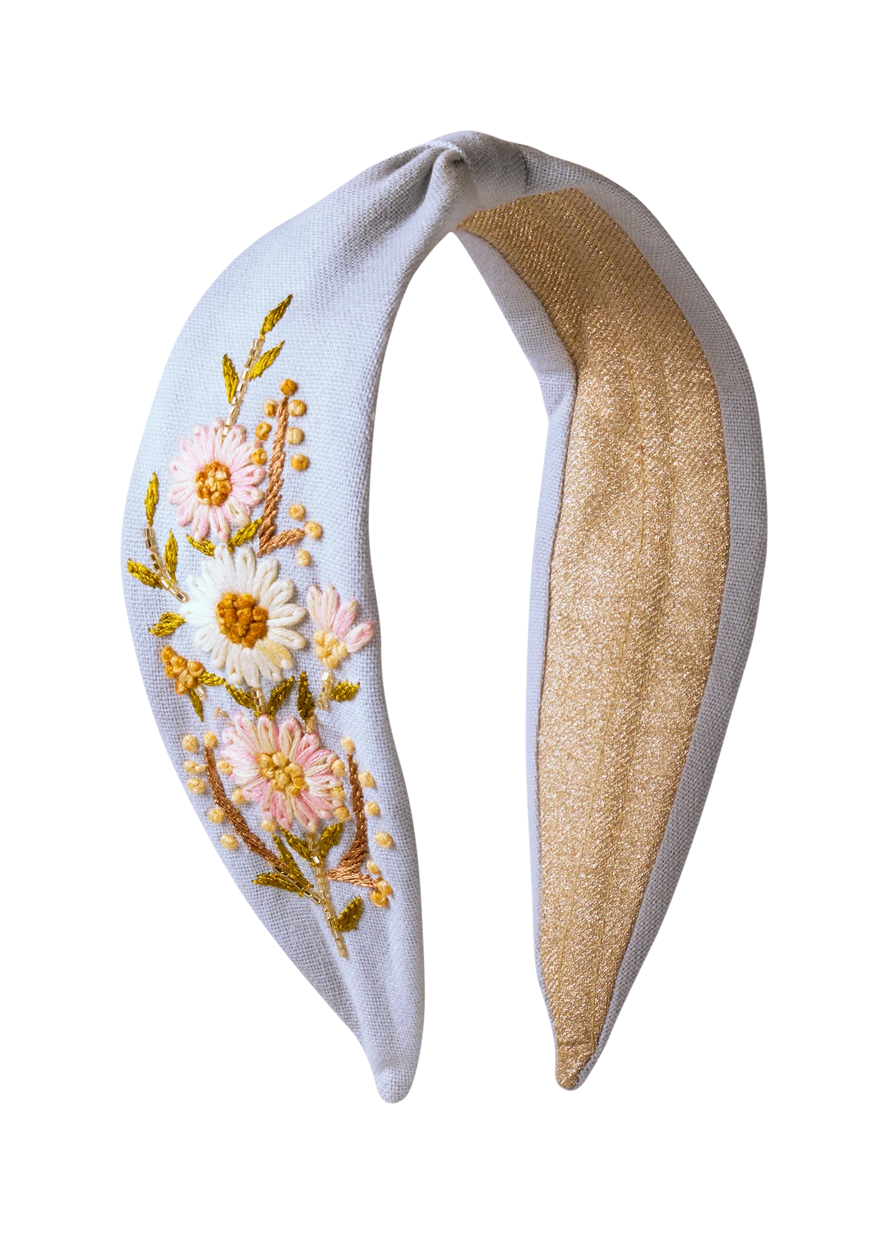 Powder Perfect Posie Headband , Powder Blue