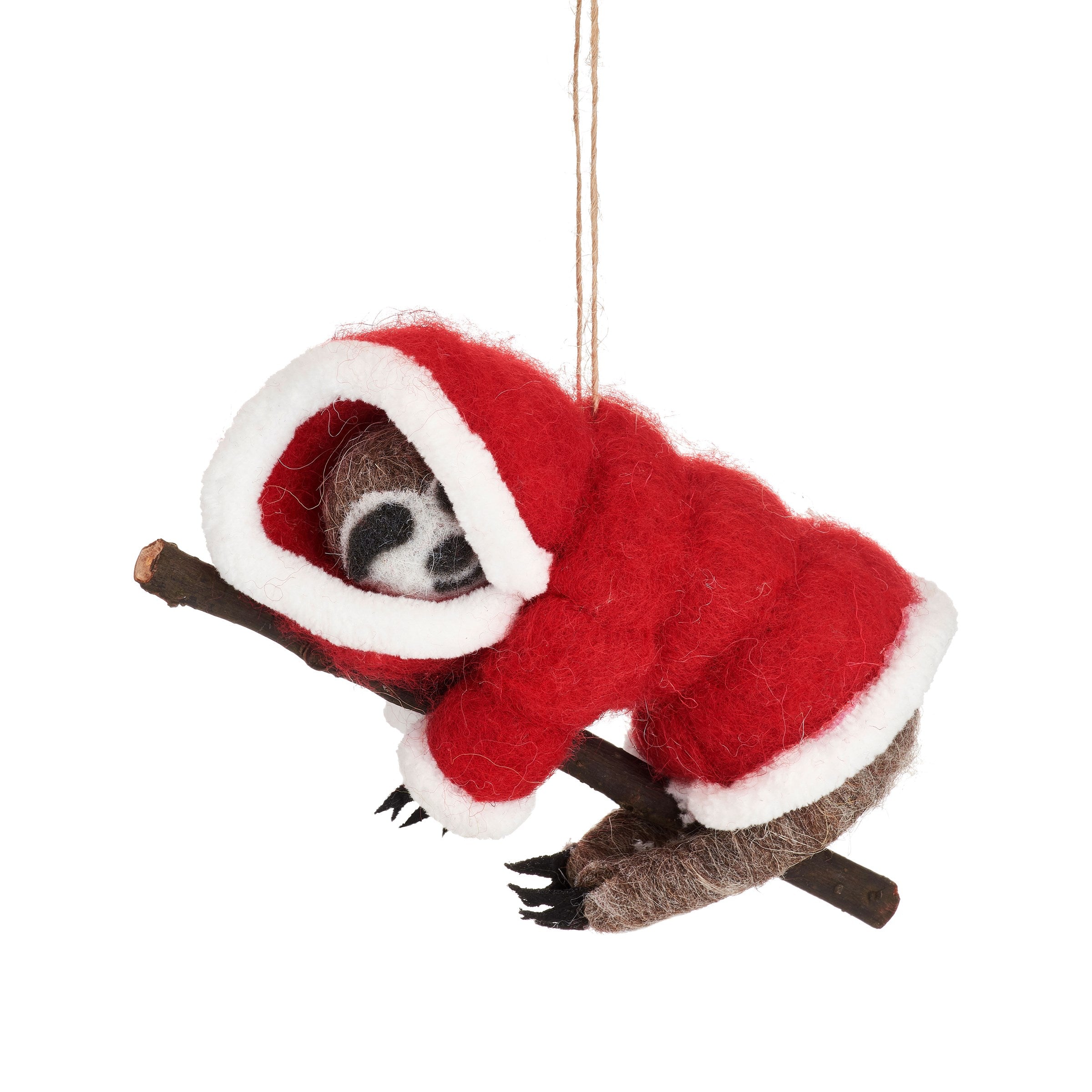 Sass & Belle | Sloth In Puffer Jacket Felt Decoration