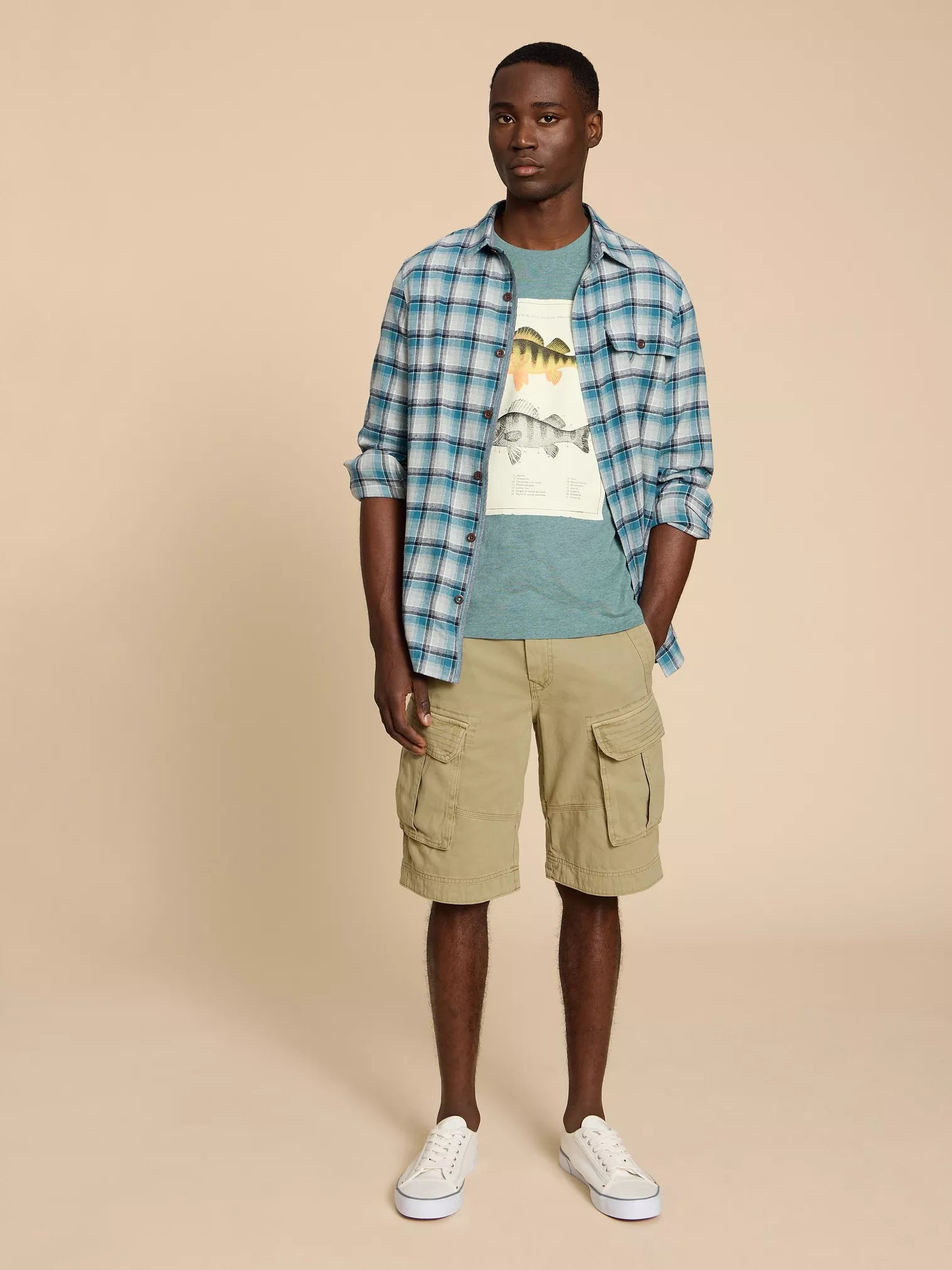 White Stuff Halsall Cargo Shorts , Natural