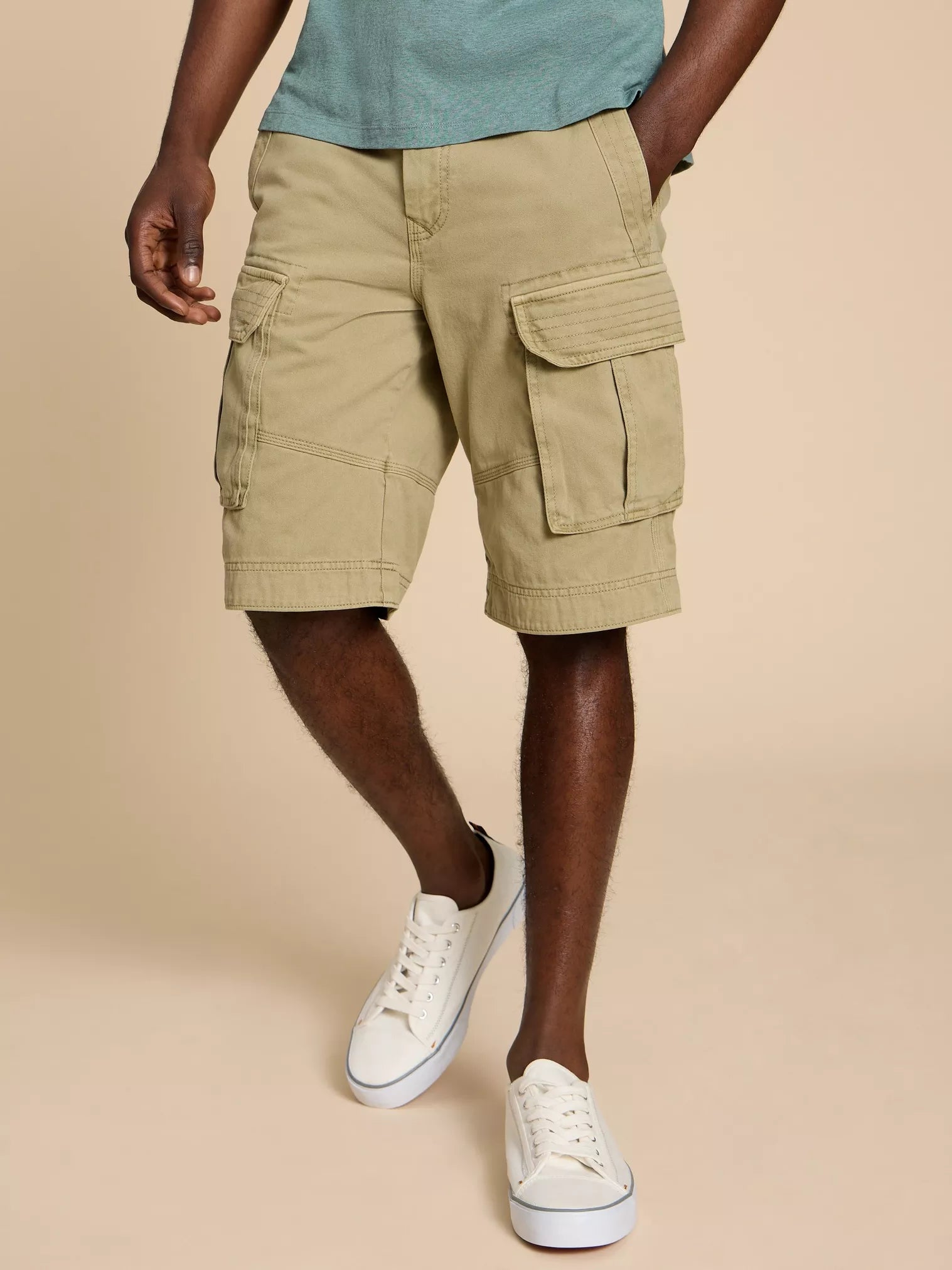 White Stuff Halsall Cargo Shorts , Natural