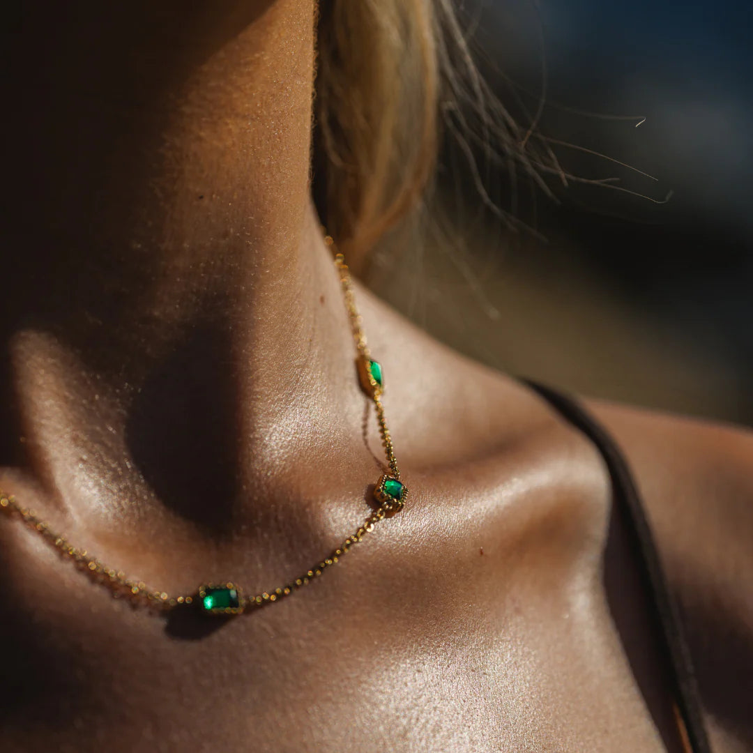 Fíor Jewellery Irish Emerald Necklace