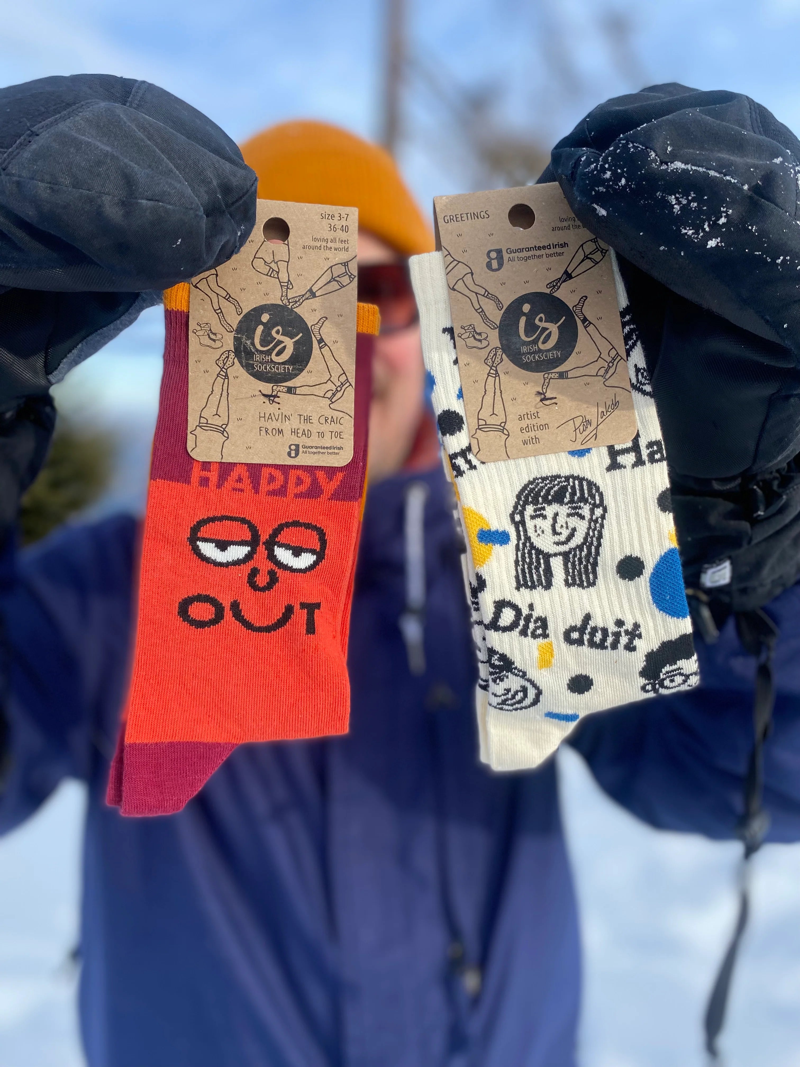 Irish Sockciety Happy Out Socks