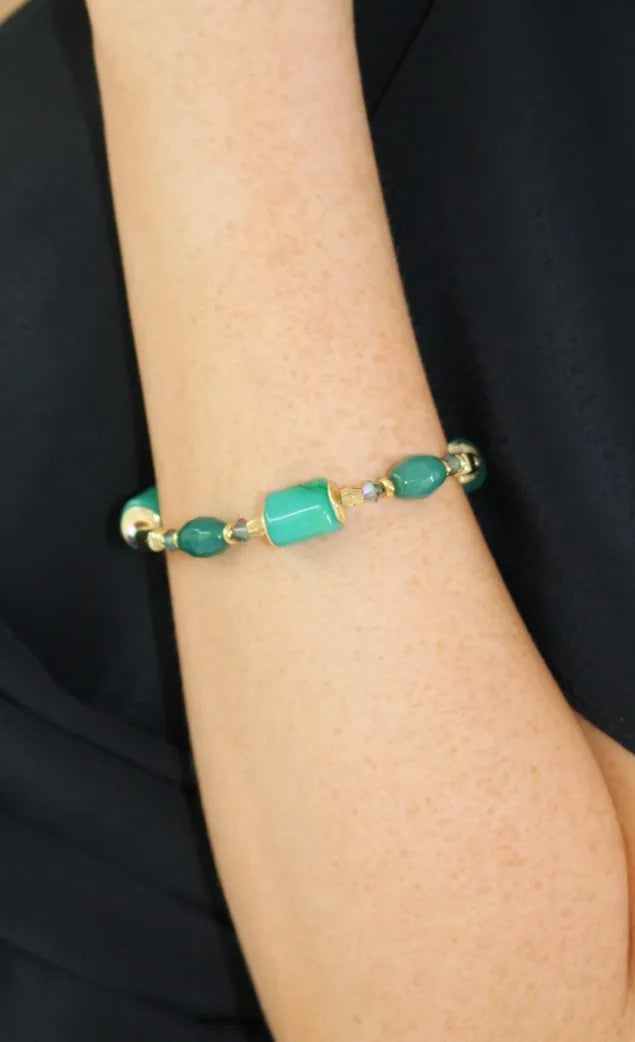 K Kajoux Emeralde Linear Bracelet