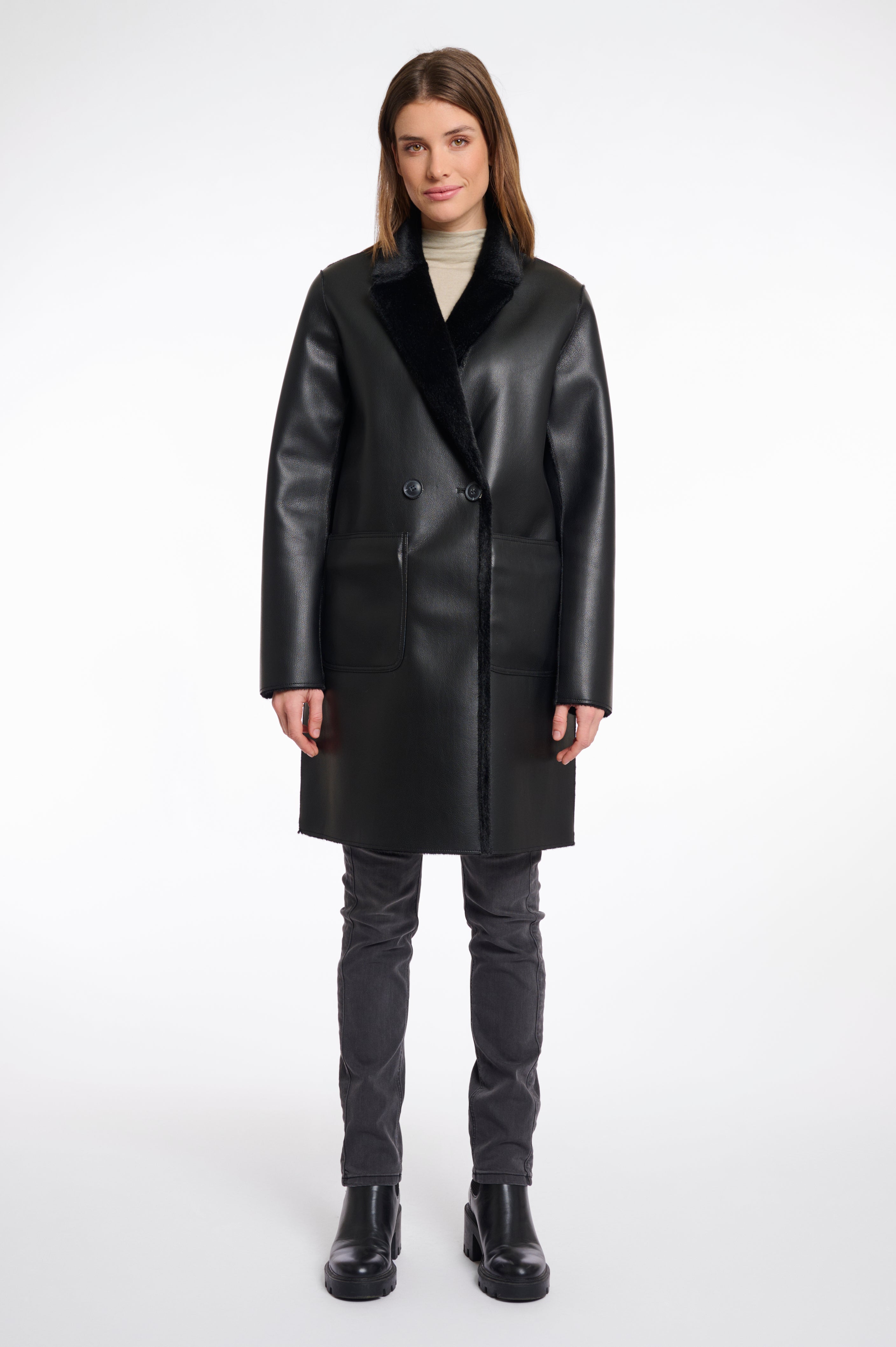 Rino & Pelle Ivon Reversible Fur Coat