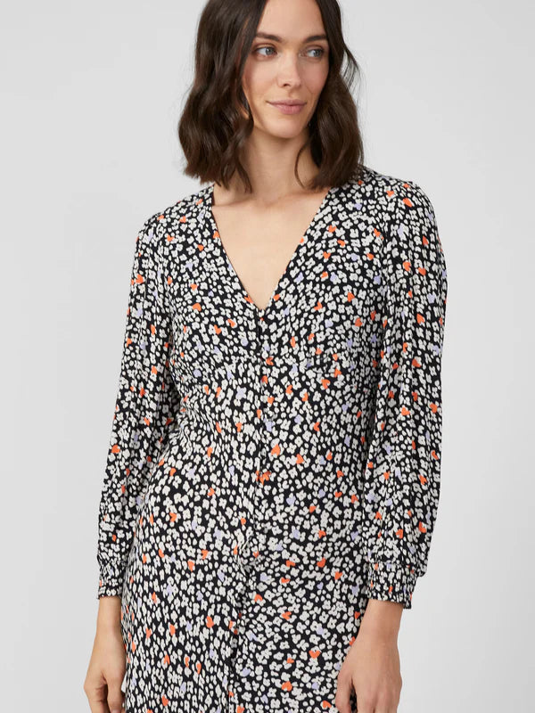 Great Plains Heart Floral Midi Dress