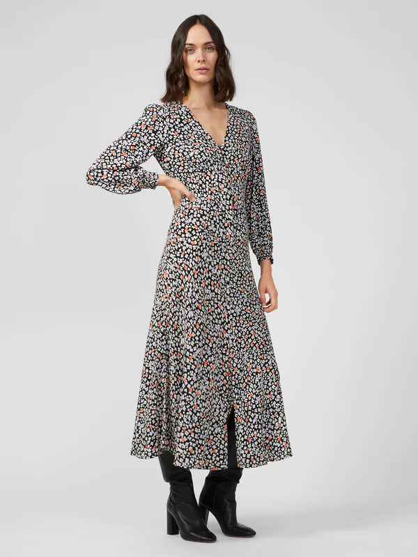 Great Plains Heart Floral Midi Dress