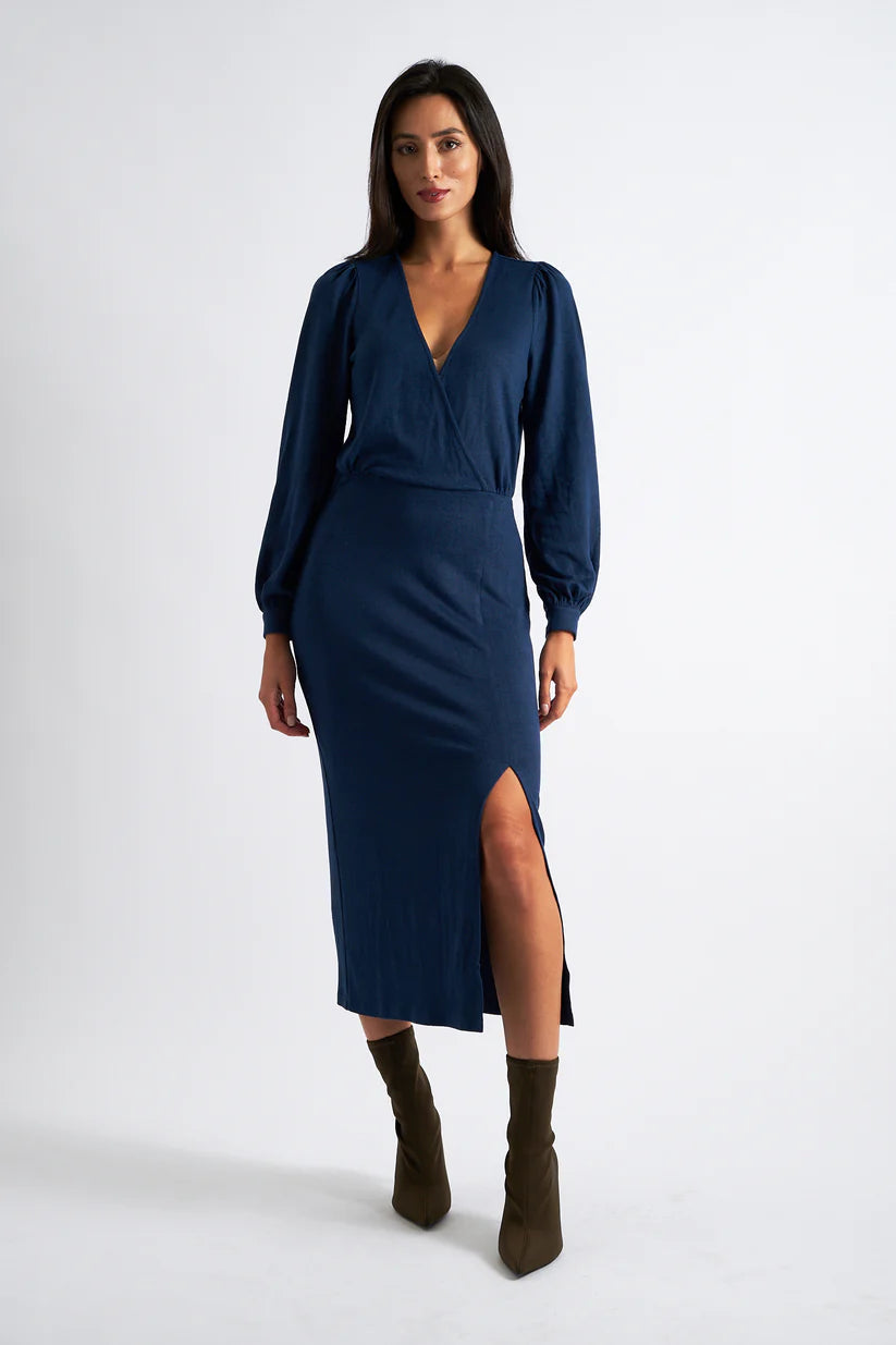 Louche Karen Brushed Midi Dress