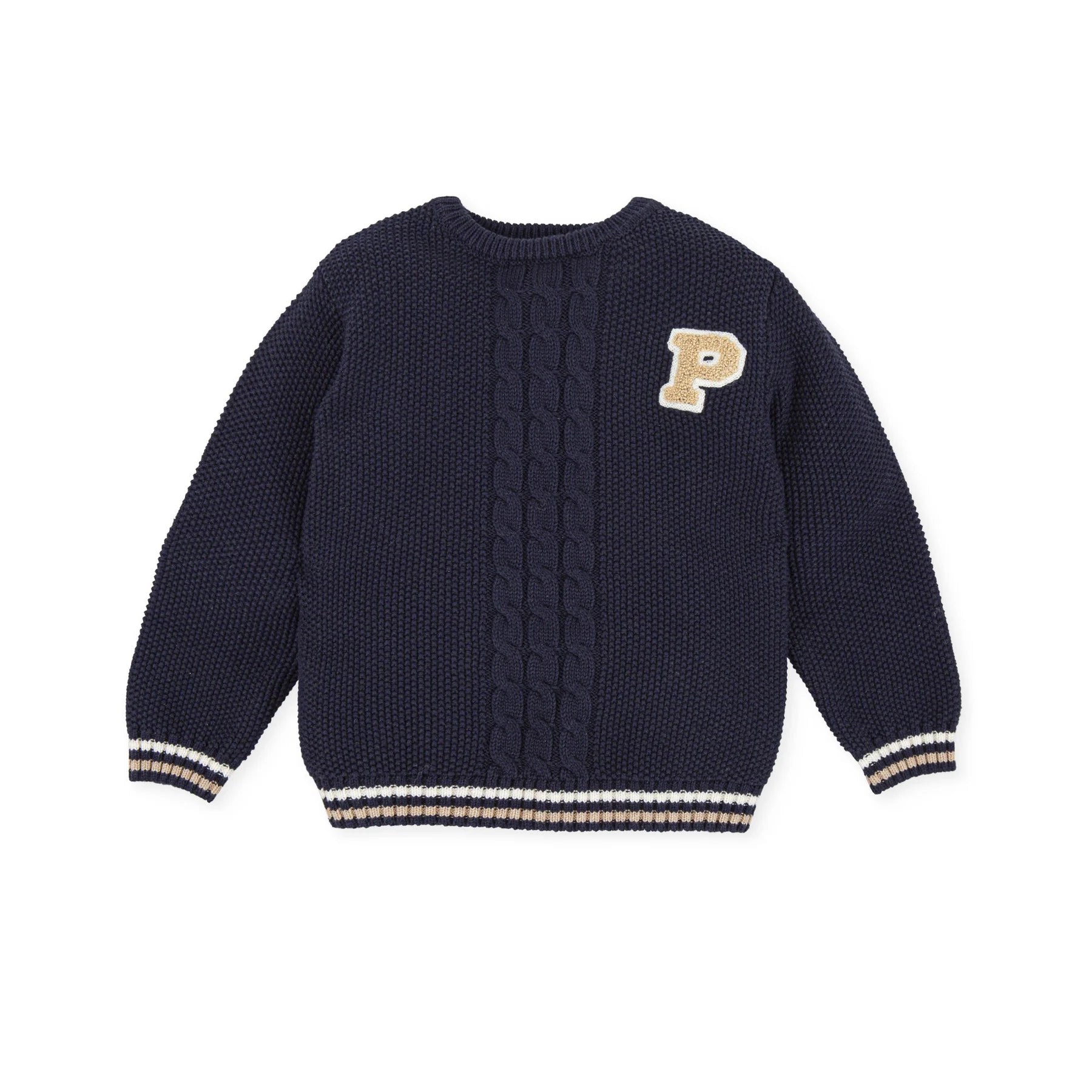 Tutto Piccolo | Knit Crew Jumper | Navy