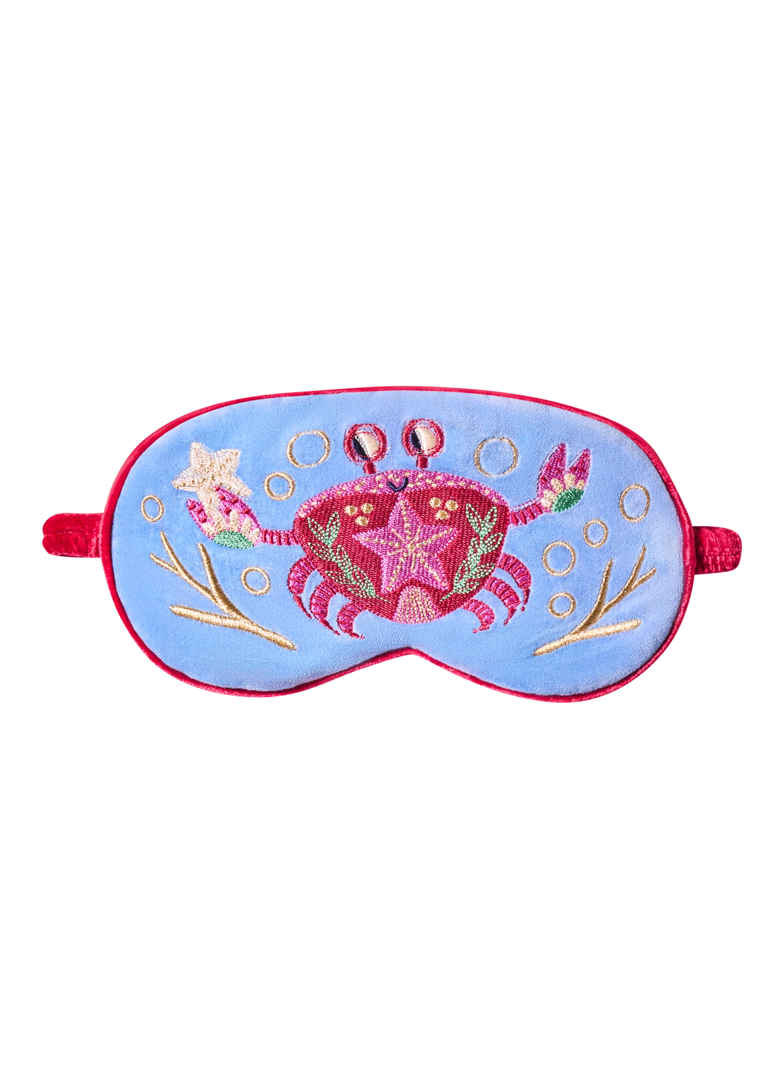 Powder Crab Velvet Eye Mask