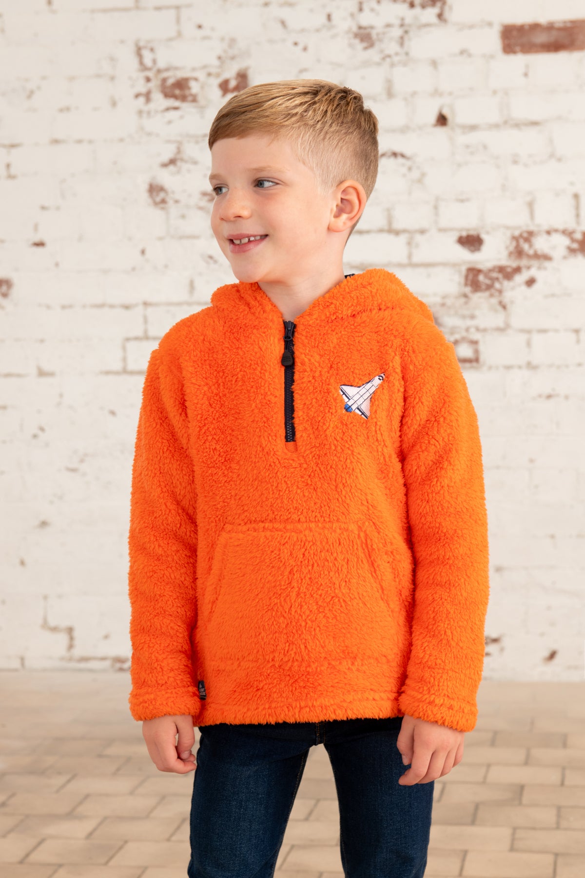 Lighthouse Ben Fleece Orange Spacecraft