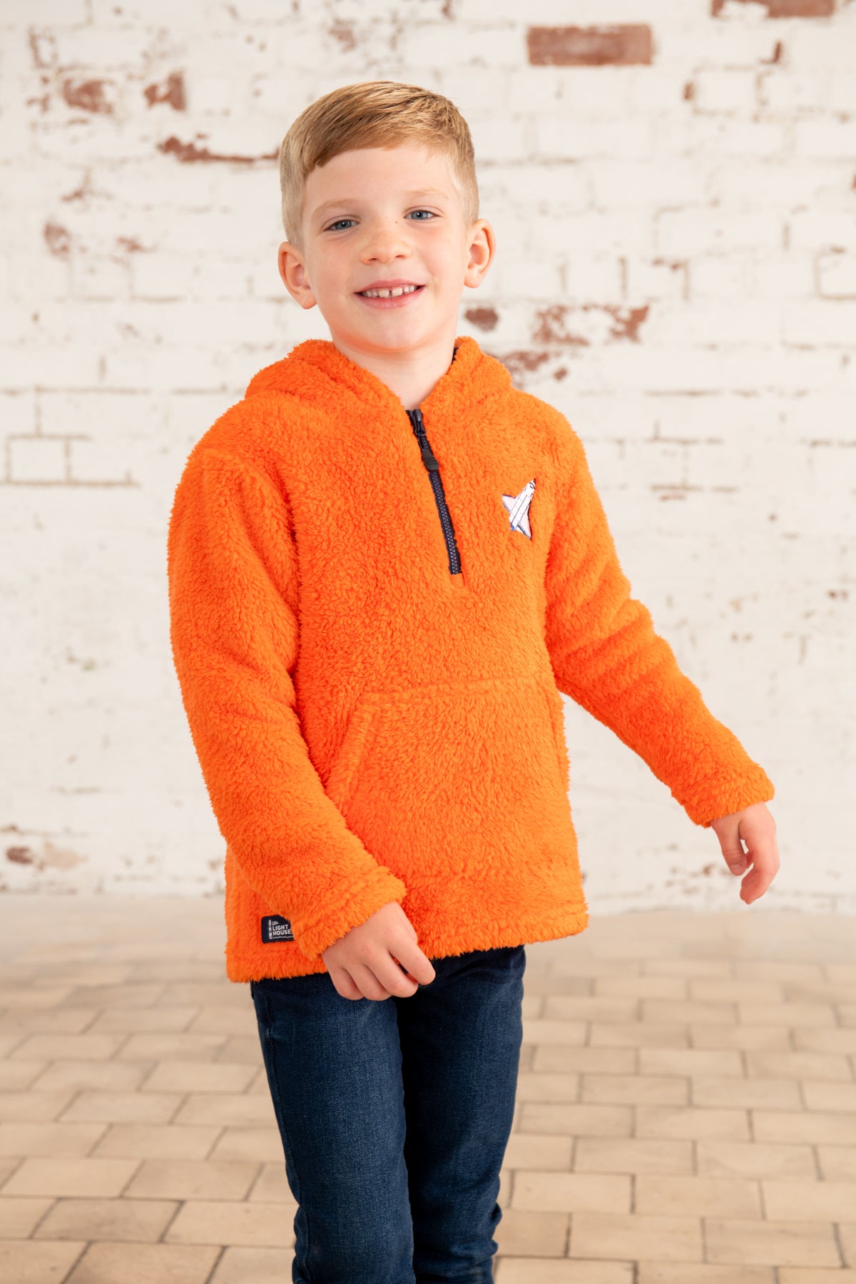 Lighthouse Ben Fleece Orange Spacecraft