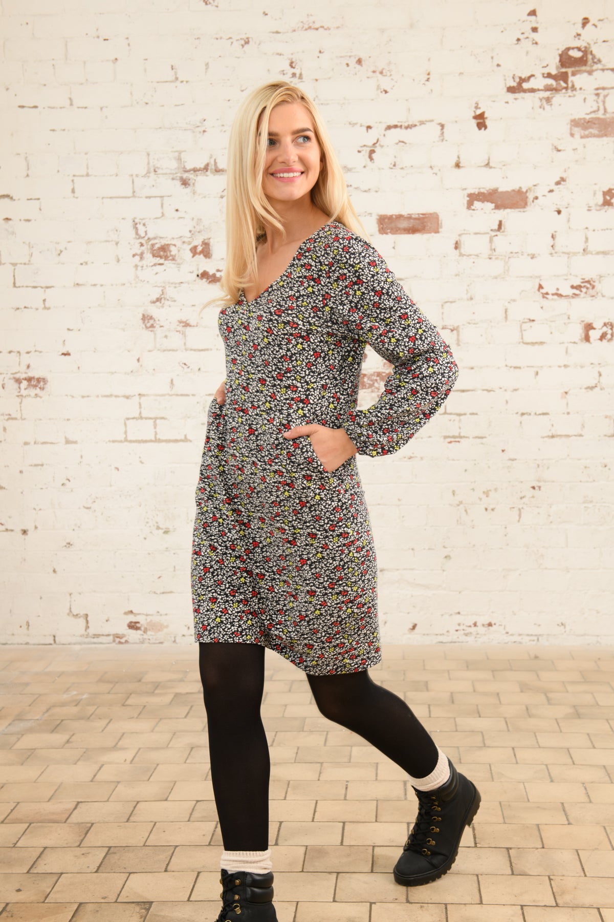 Lighthouse Isla Print Dress , Red Apple
