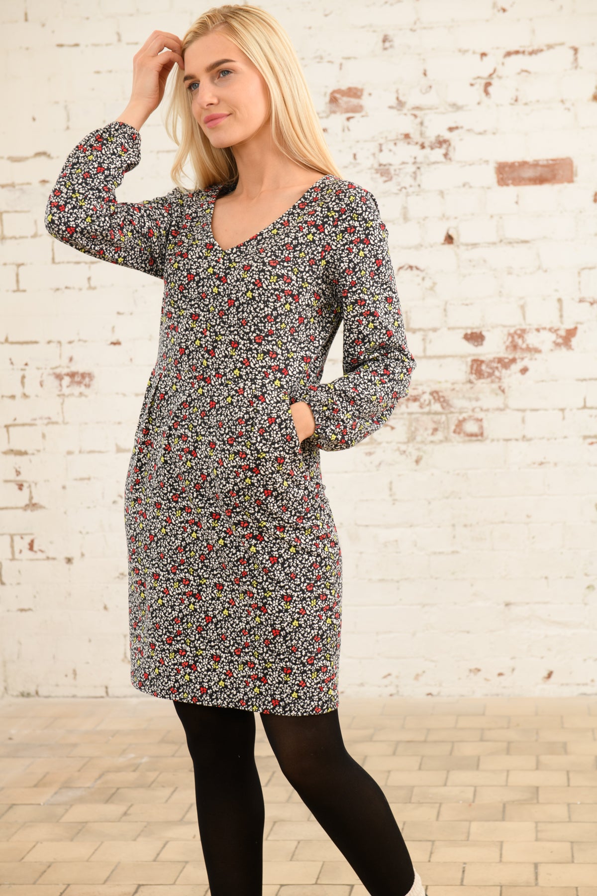 Lighthouse Isla Print Dress , Red Apple