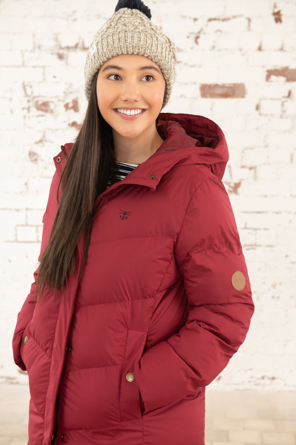 Lighthouse Savannah Padded Coat , Maroon