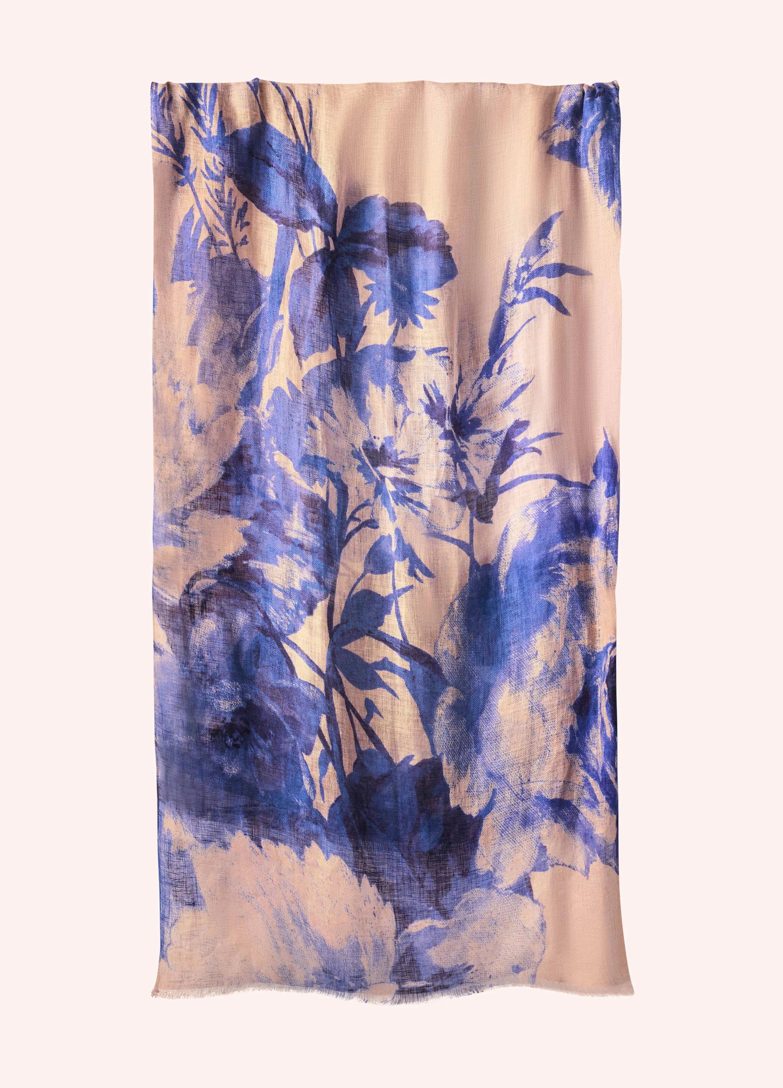 Powder China Blue Blooms Scarf