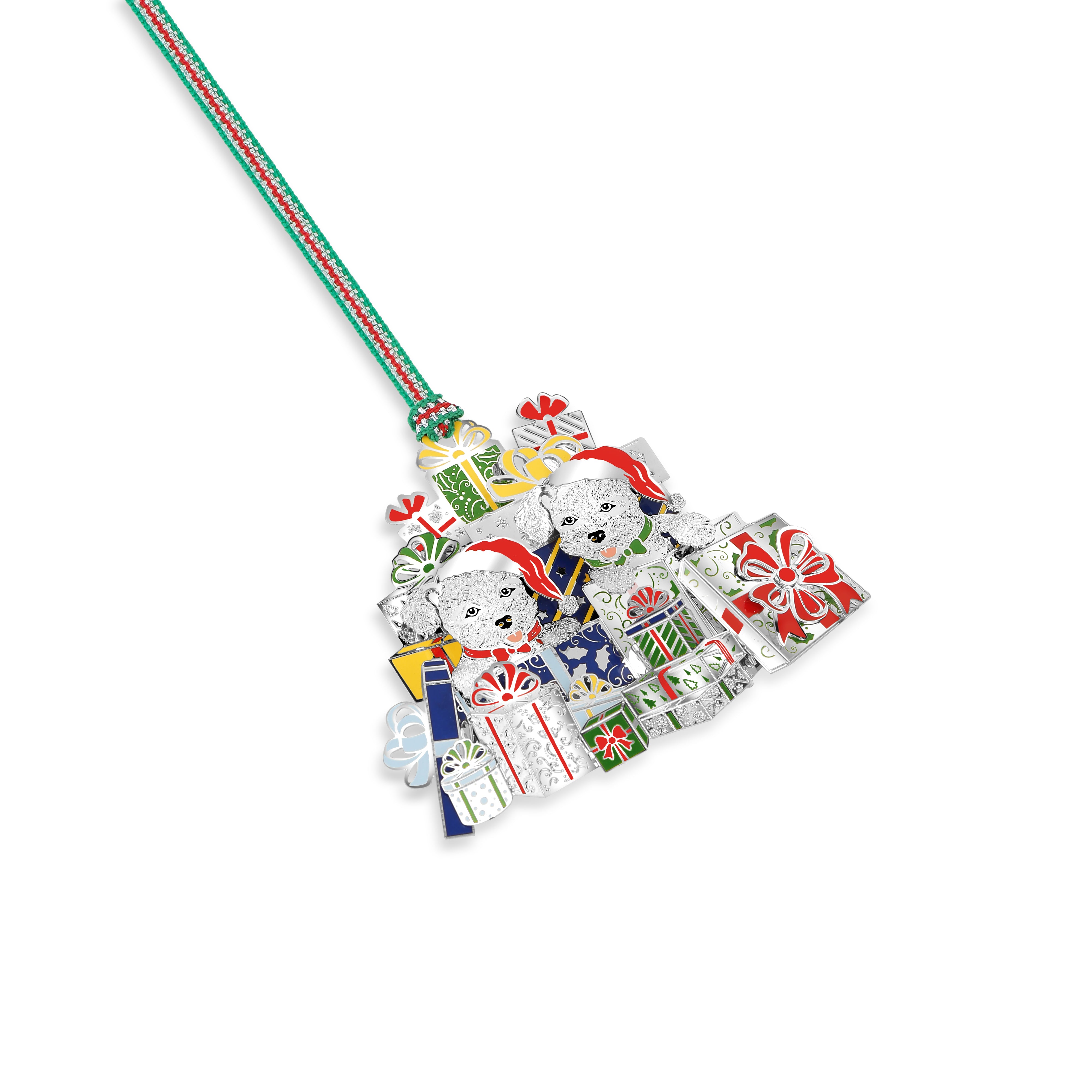 Newbridge Silverware | Puppies with Gifts Christmas Tree Decoration