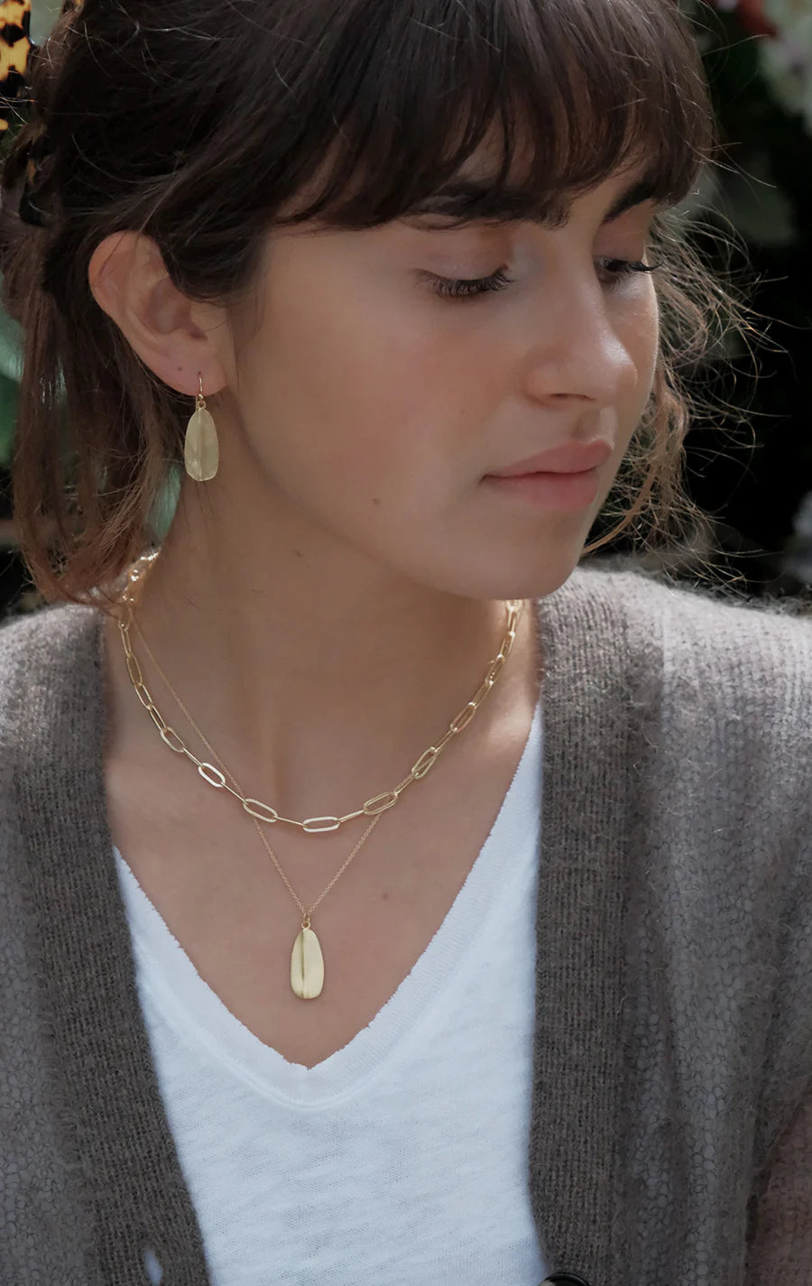 Mary-K Gold Leaf Necklace