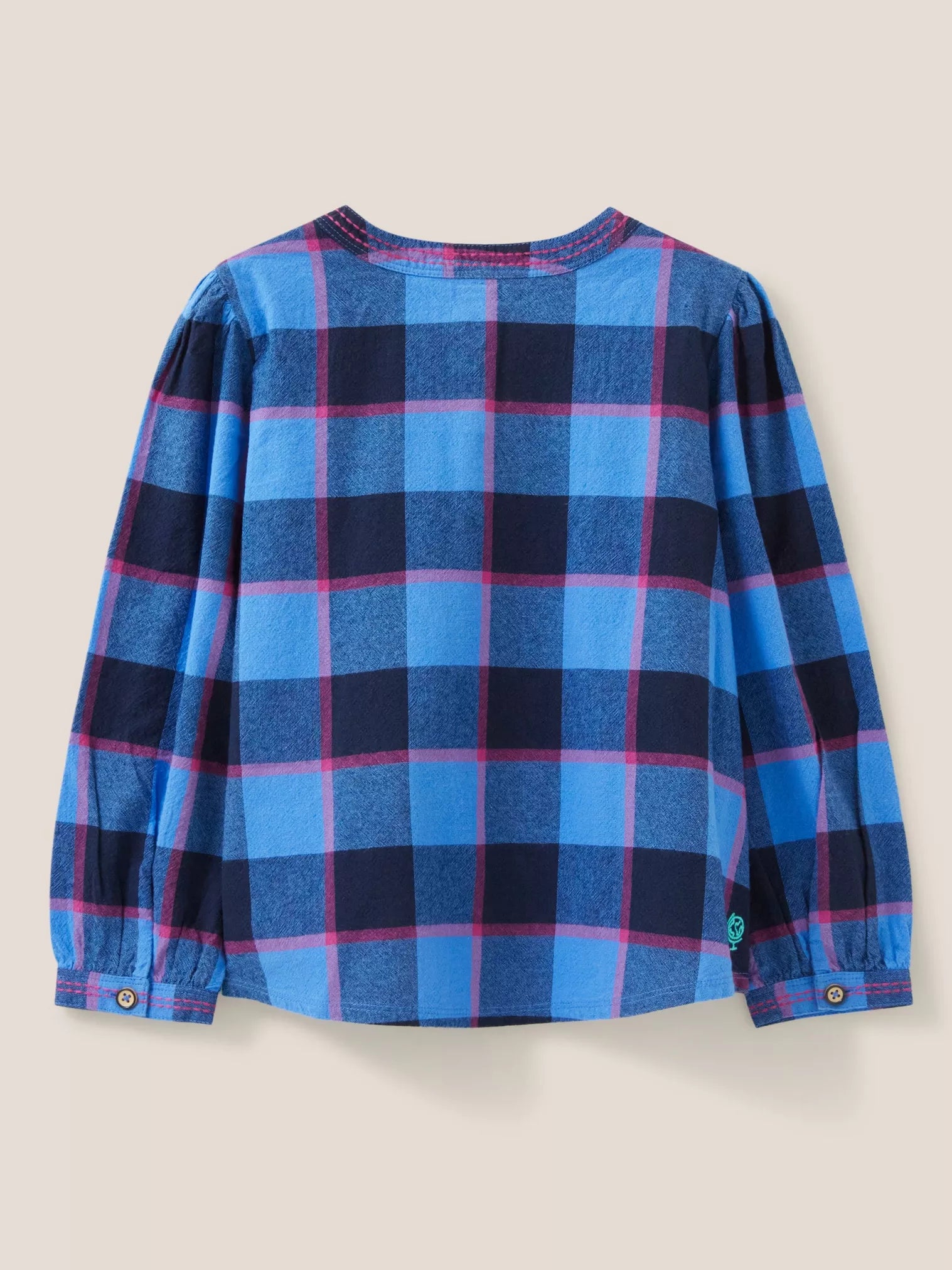White Stuff Molly Check Shirt Blue