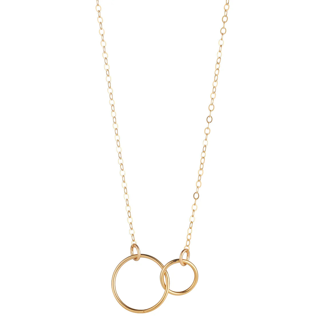 Gold filled Double Circle Pendant