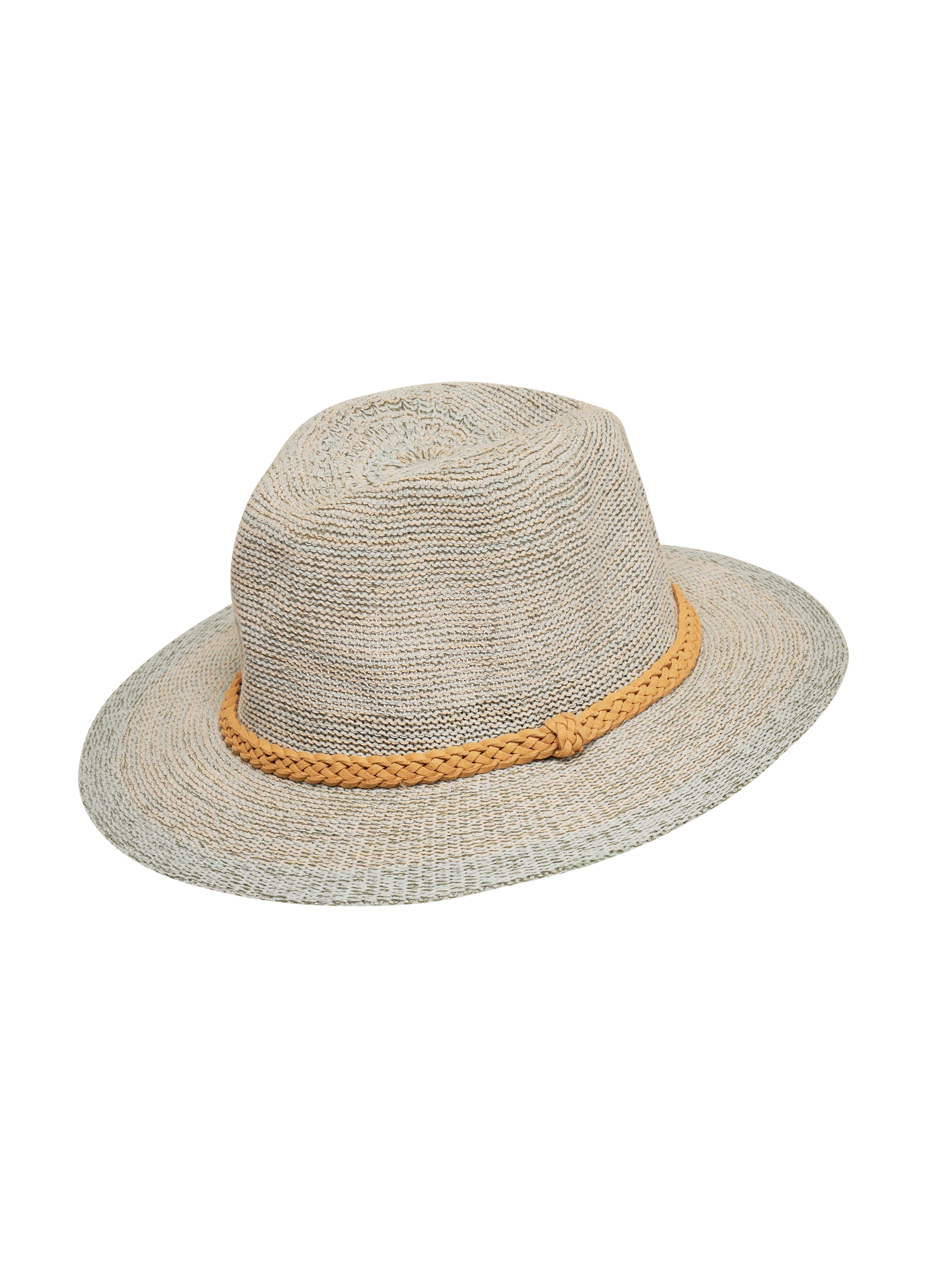 Powder Natalie Hat , Blue Lake with Braid