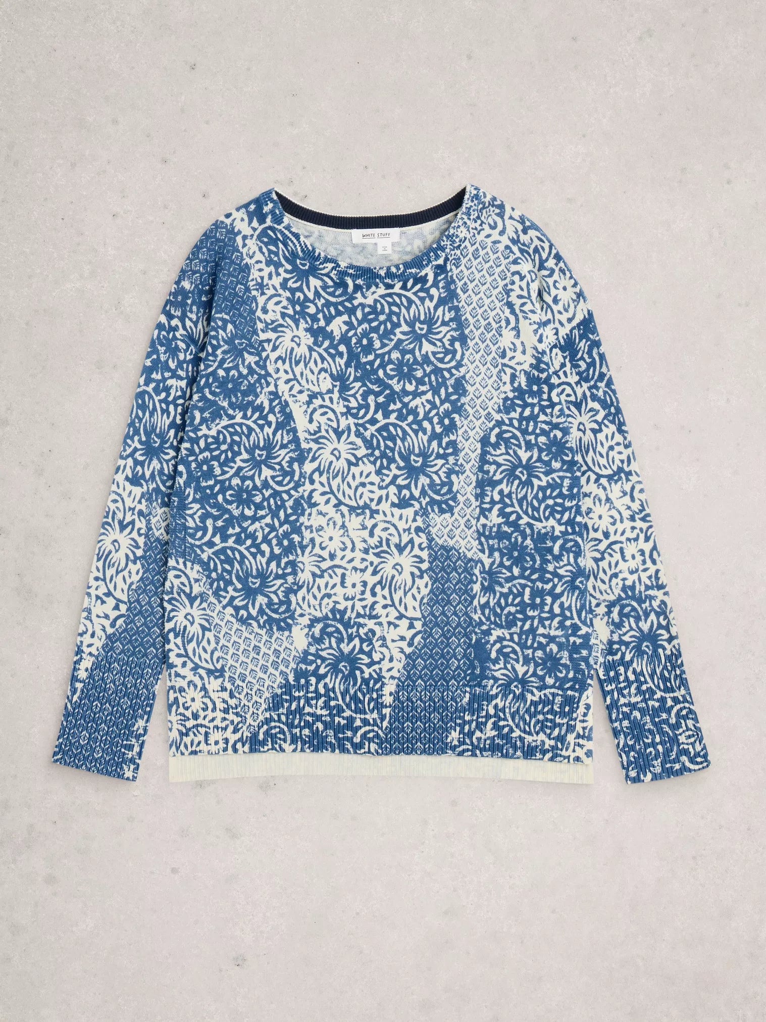 White Stuff Olive Print Jumper