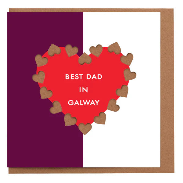 Little Paper Mill Best Dad in Galway Card