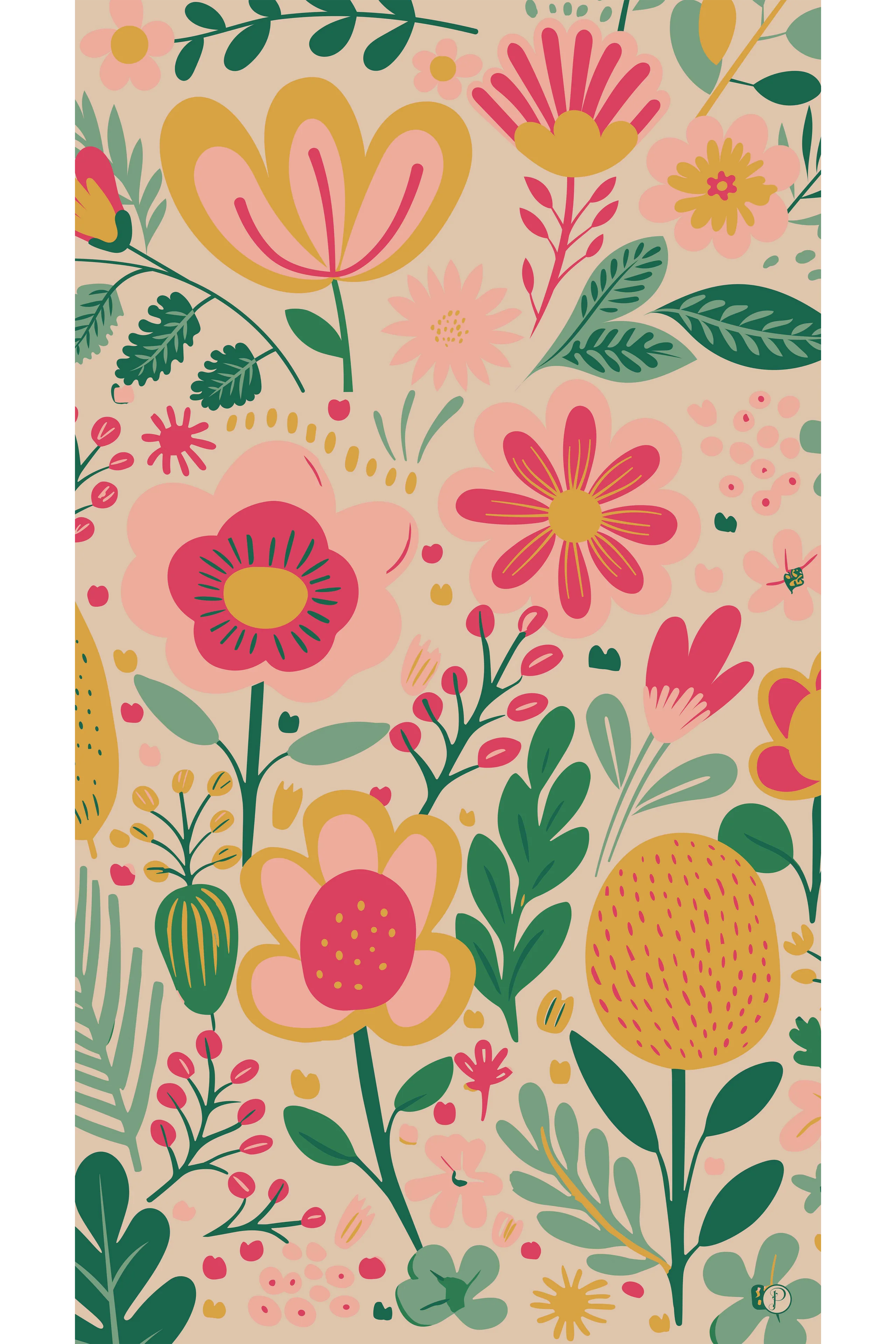 Powder Pop Flower Posie Scarf