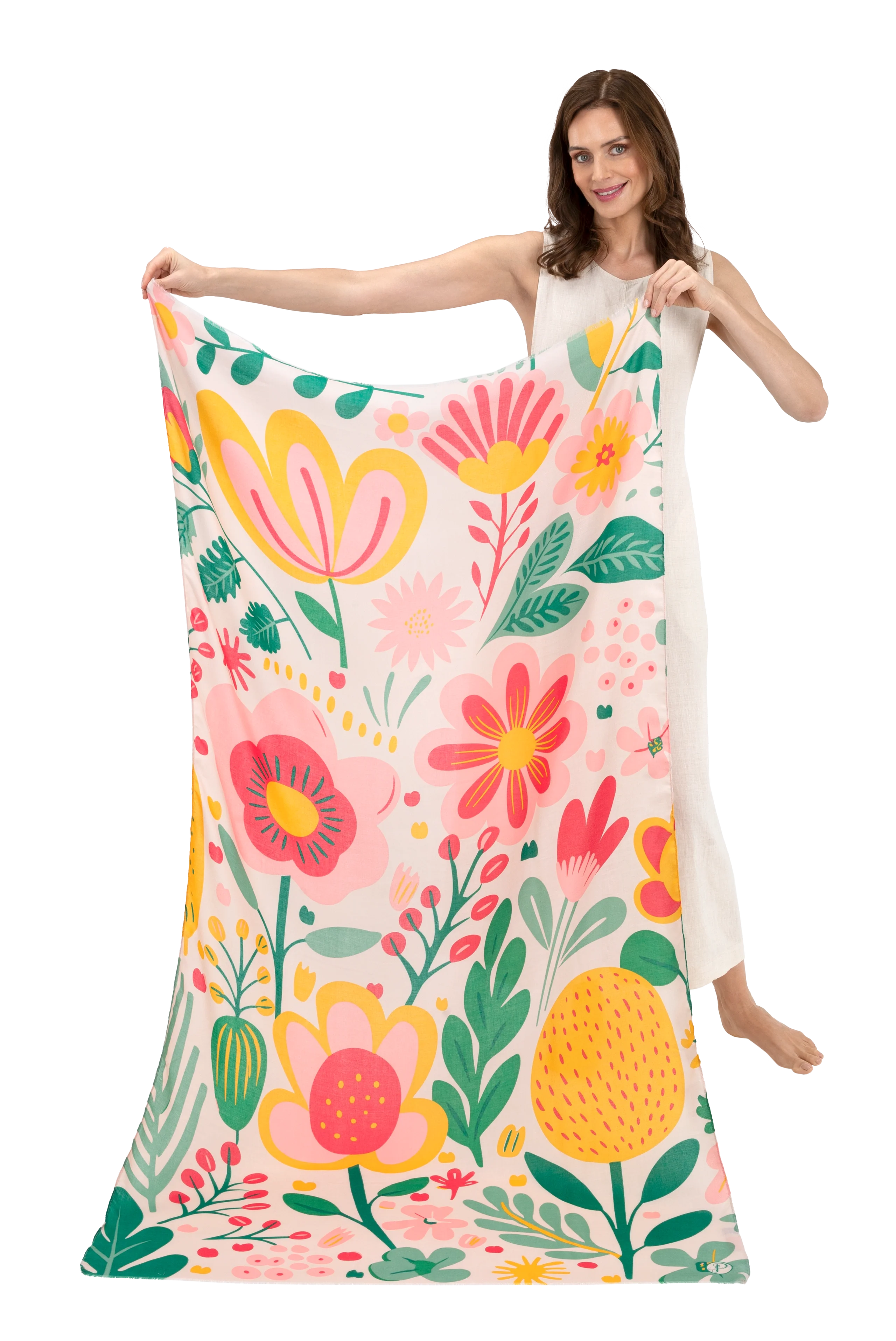 Powder Pop Flower Posie Scarf