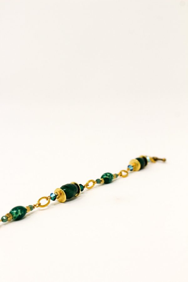 K Kajoux Emeralde Link Bracelet