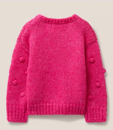 White Stuff Pom Pom Jumper Bright Pink