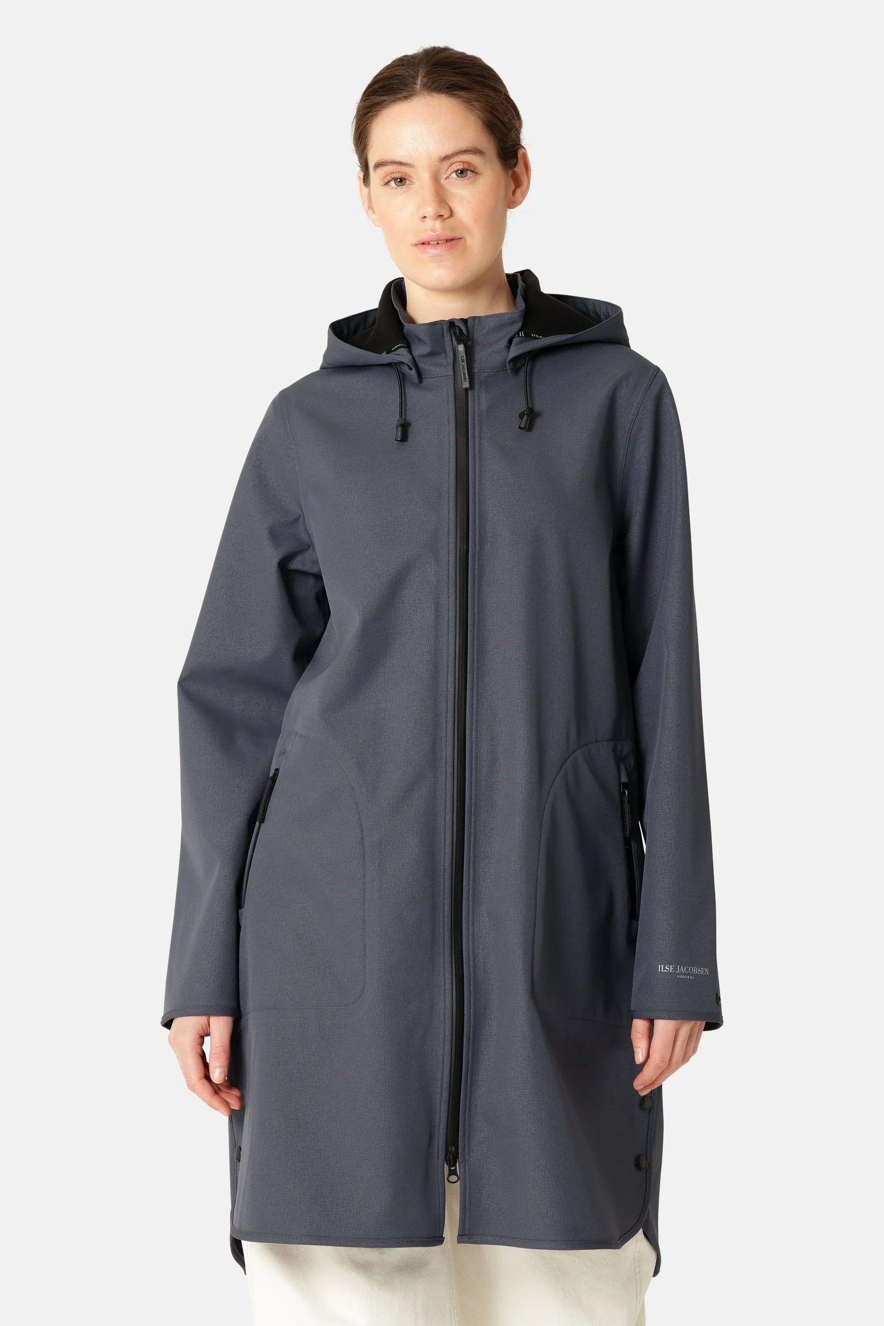 Ilse Jacobsen Rain128 Softshell Raincoat , Ombre Blue
