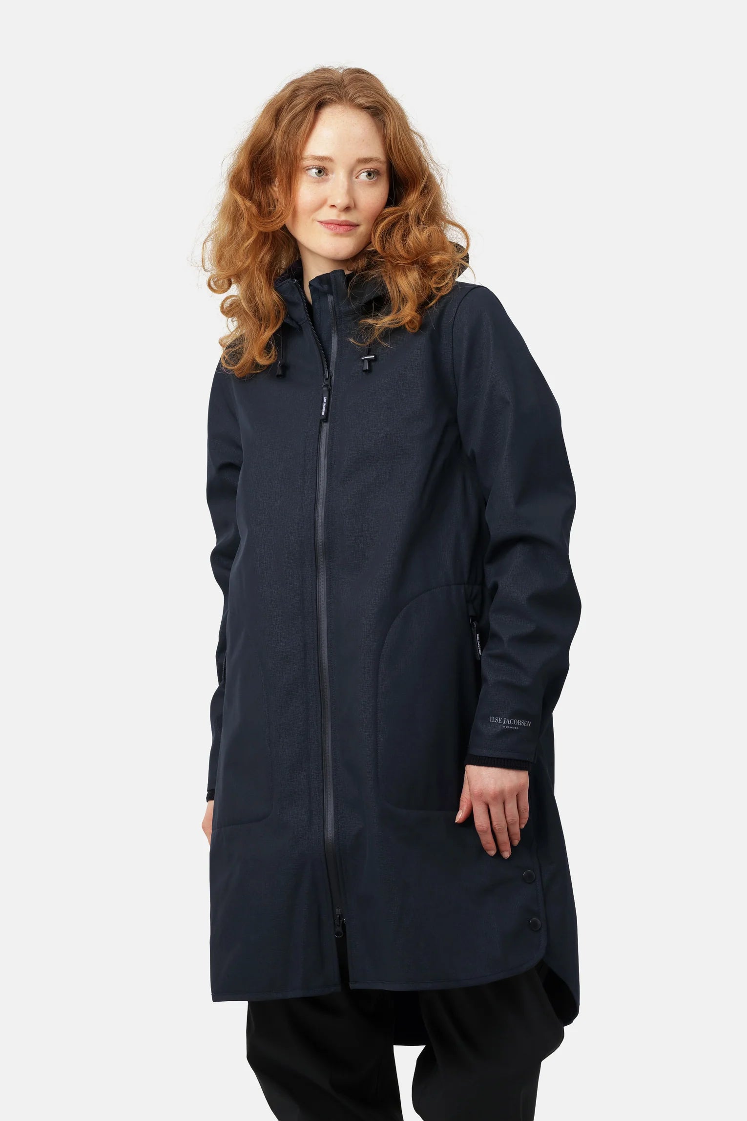Ilse Jacobsen Raincoat - Rain128 , Dark Indigo