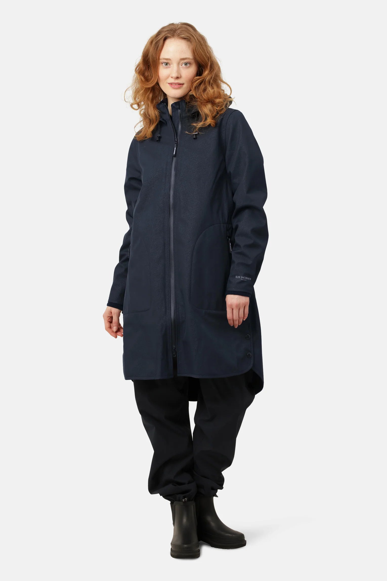 Ilse Jacobsen Raincoat - Rain128 , Dark Indigo
