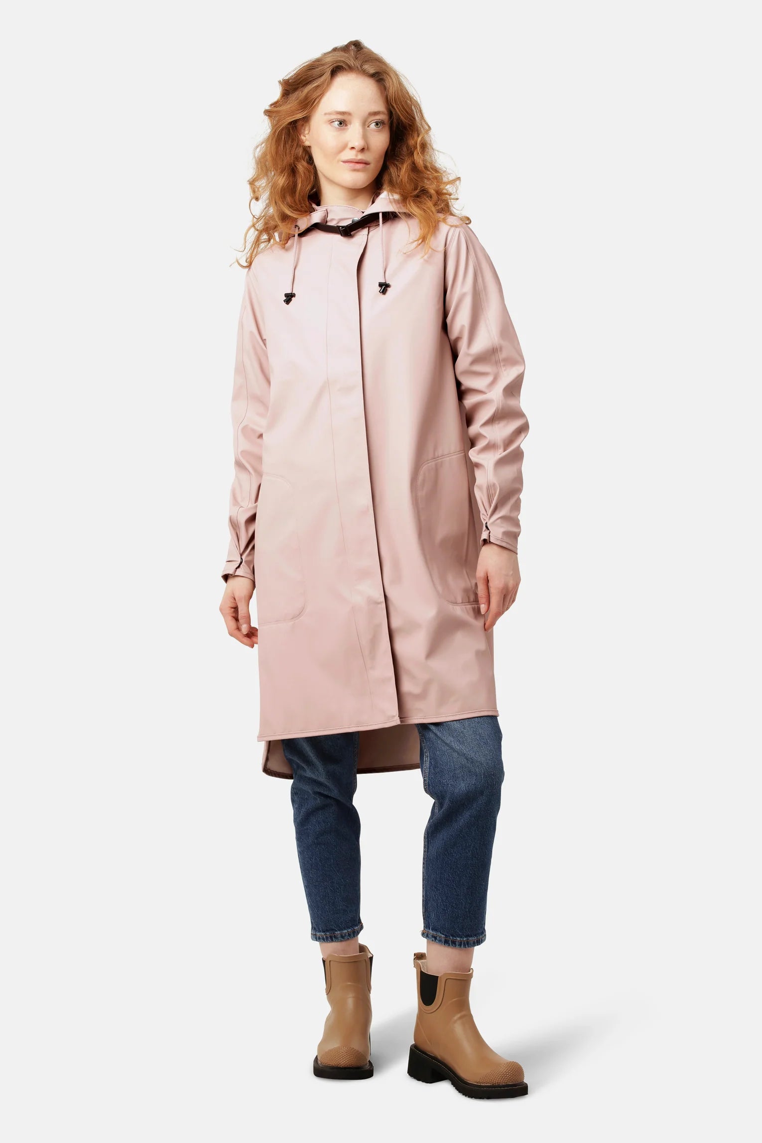 Ilse Jacobsen Rain71 Coat , Adobe Rose
